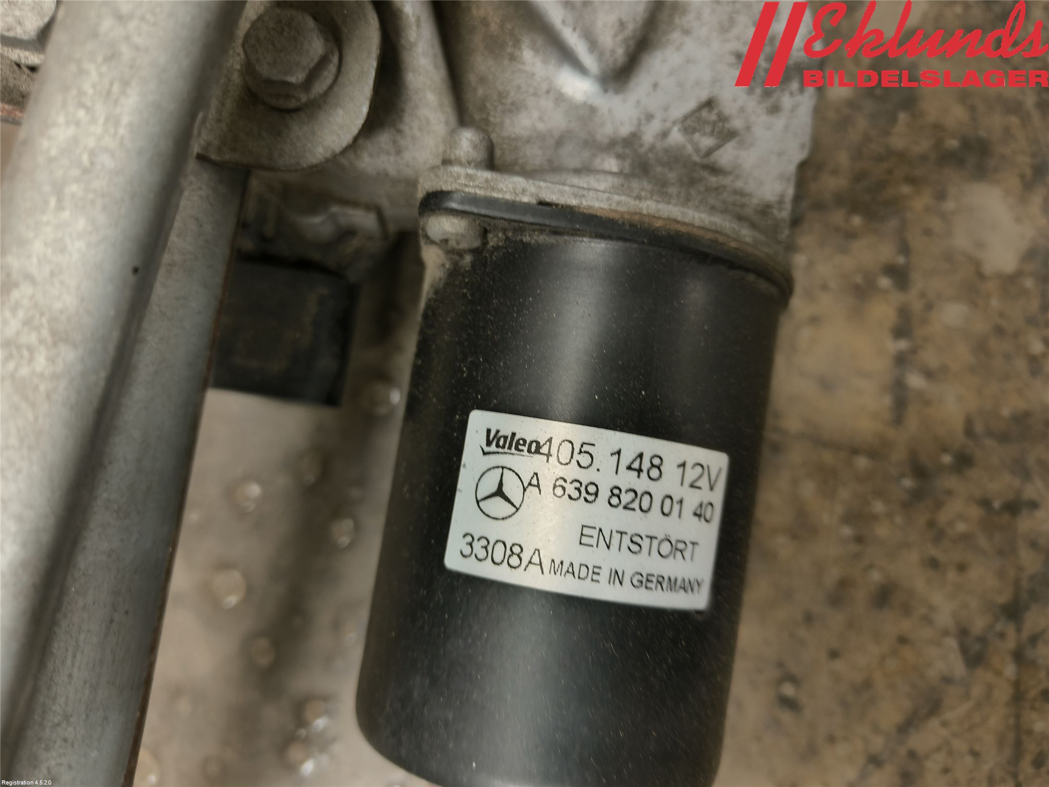 Mercedes-Benz MB VITO/VIANO (W639) 04-14 Torkarmekanism Vindruta