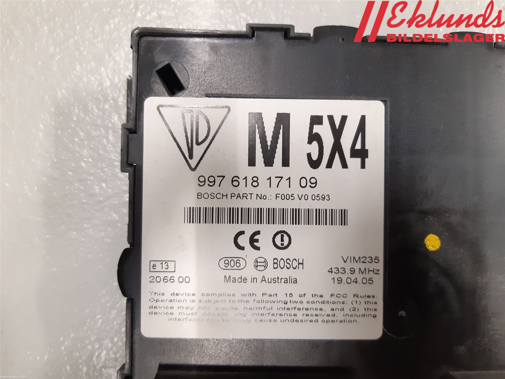 Porsche 911 64- Styrenhet Övrigt