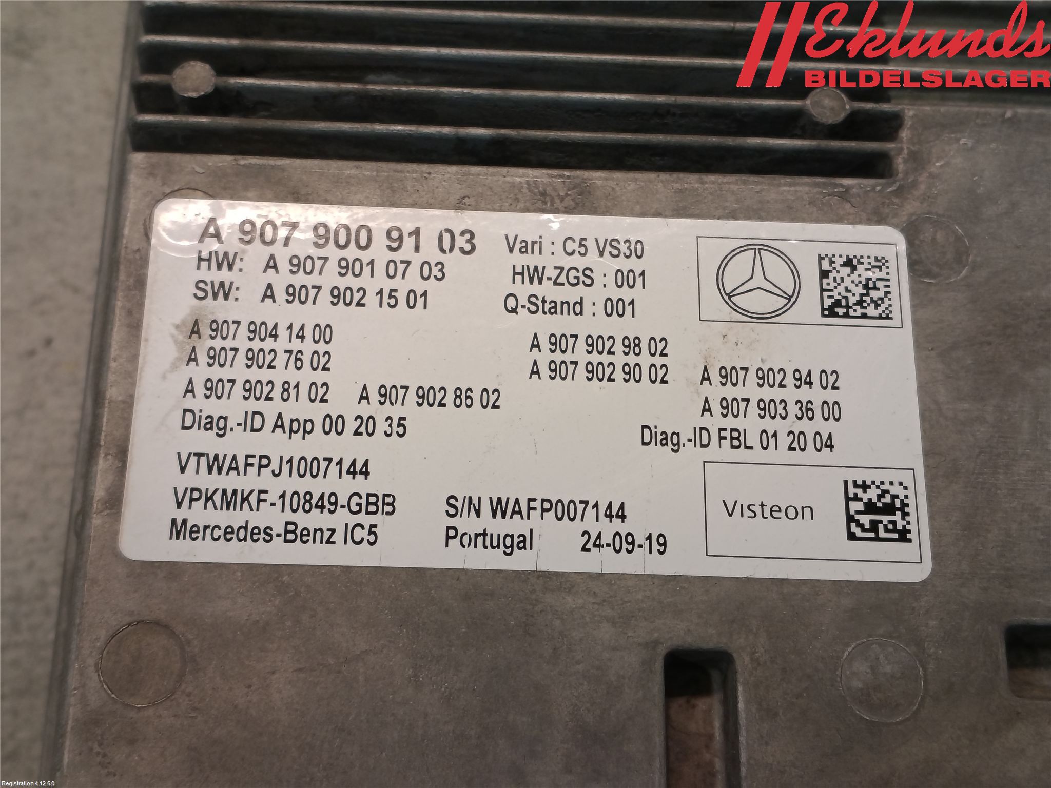 Mercedes-Benz MB SPRINTER (W907/W910) 19- Styrenhet Multimedia