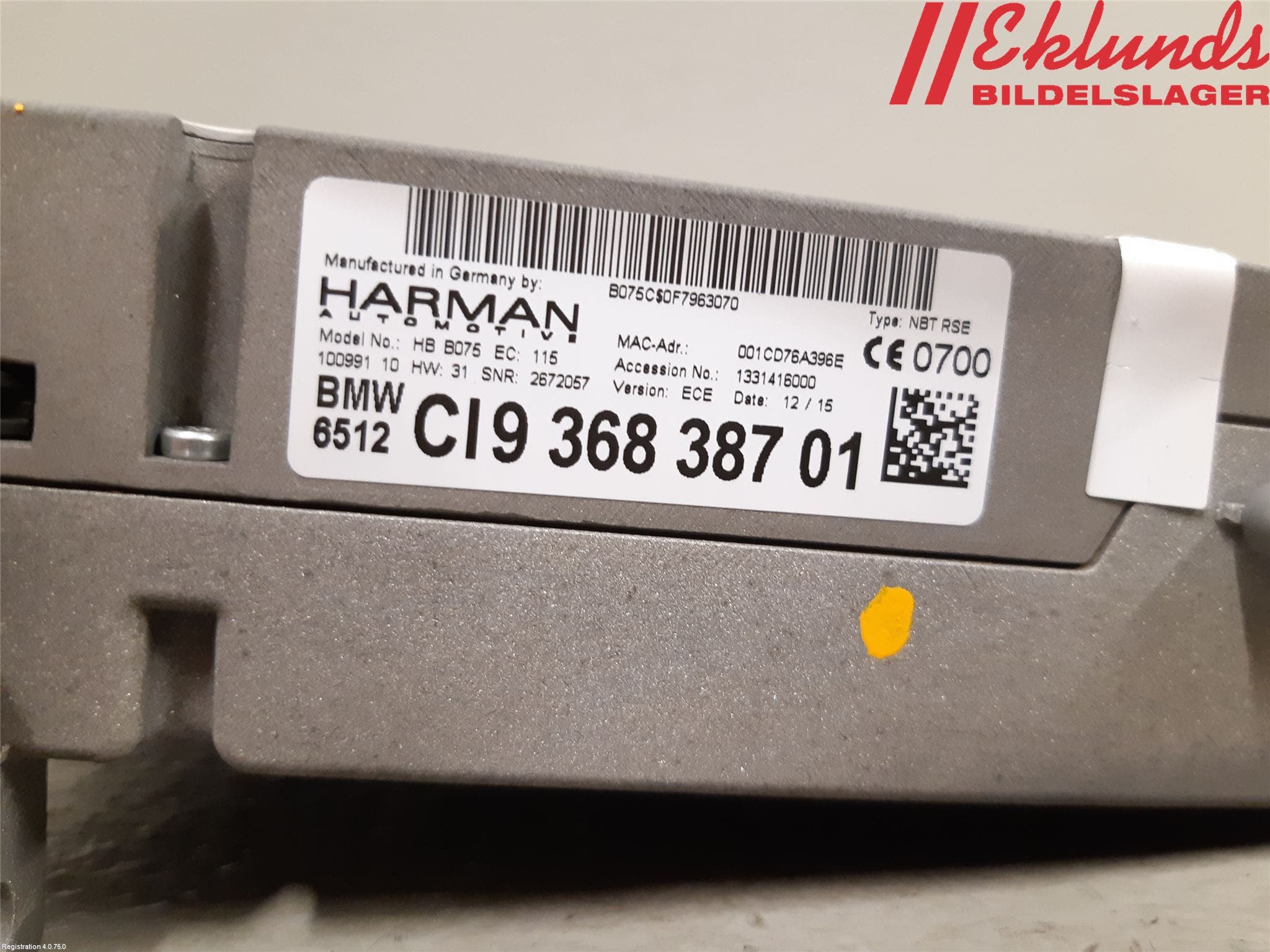 BMW X6 F16 14-19 Dvd