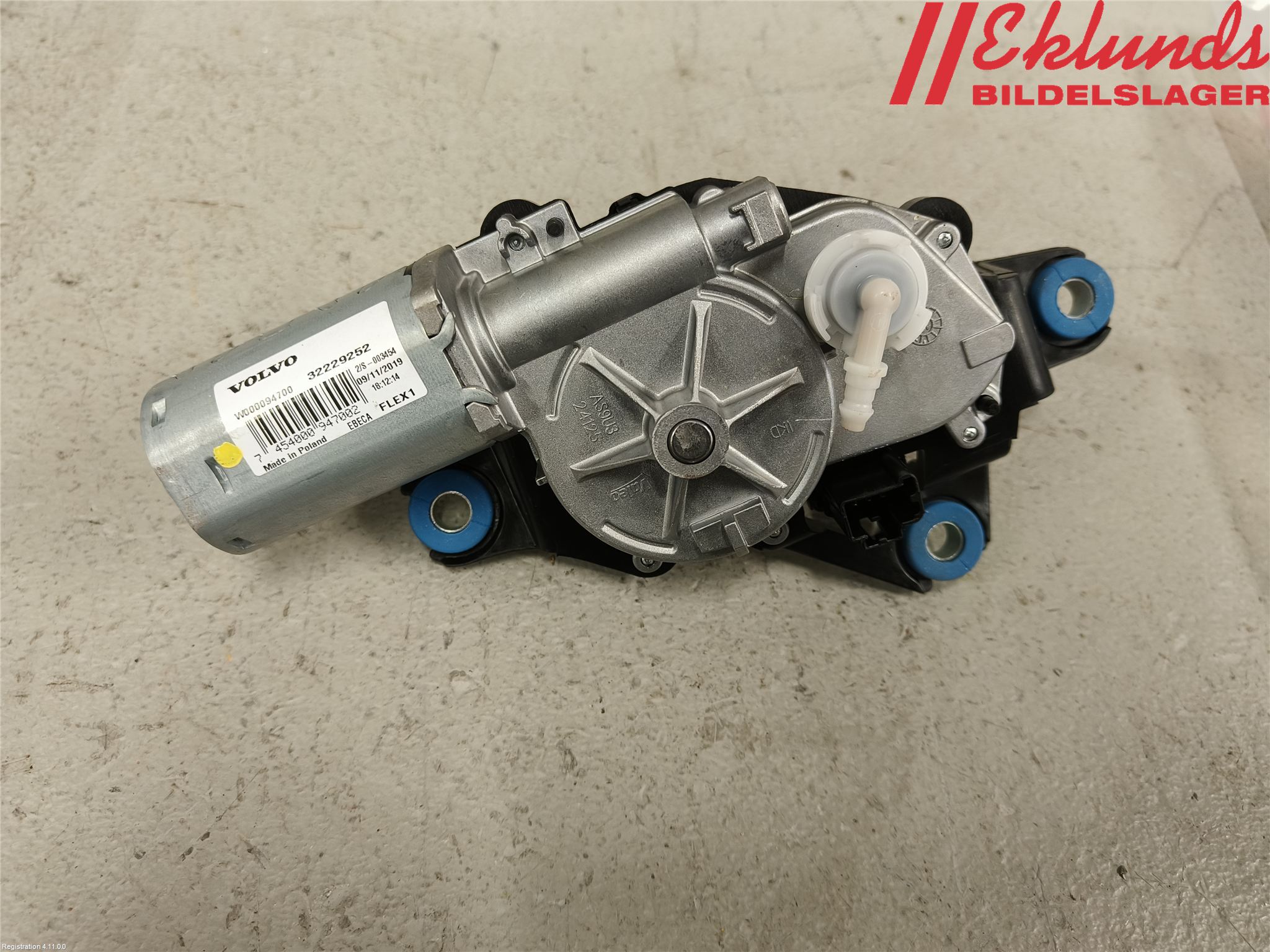 Volvo V60 19- Torkarmotor Baklucka