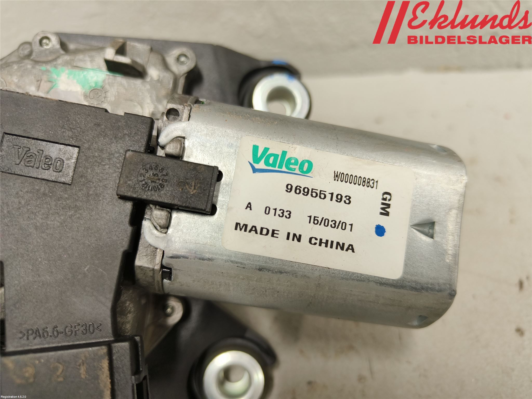 Opel MOKKA 13-20 Torkarmotor Baklucka