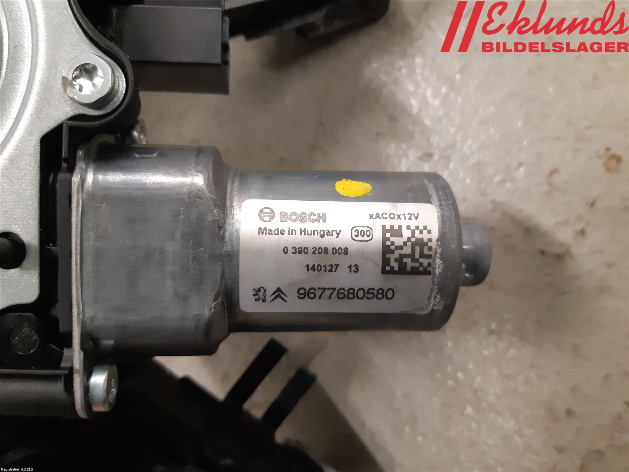 Citroen C4 GRAND PICASSO 14-18 Torkarmotor Baklucka