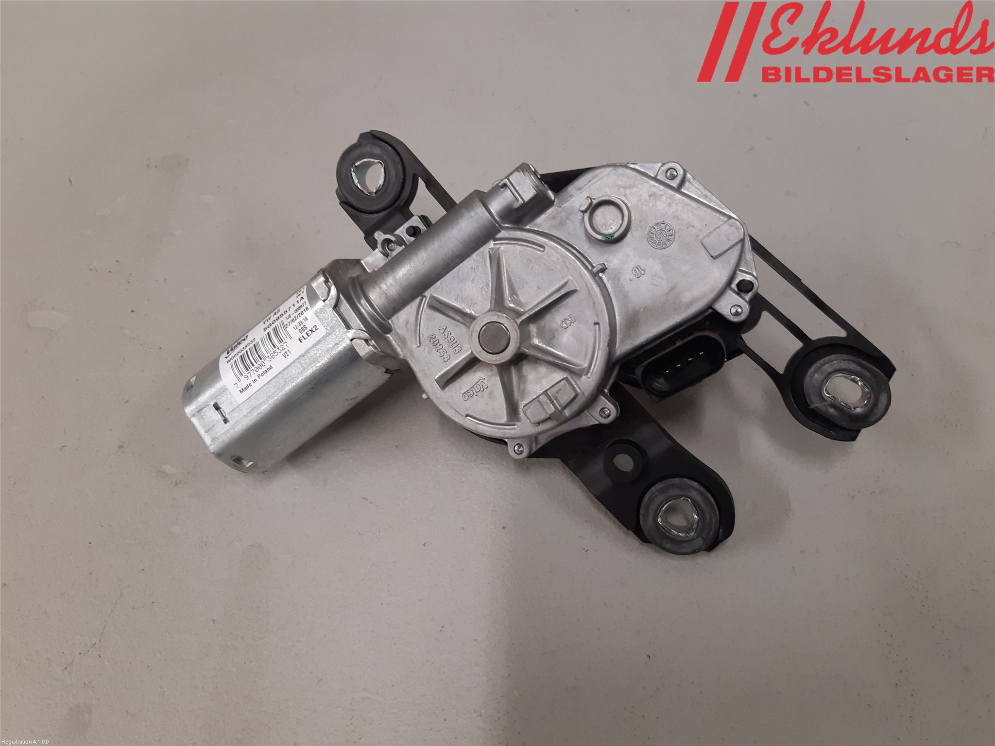 Volkswagen VW GOLF SPORTSVAN 15-20 Torkarmotor Baklucka