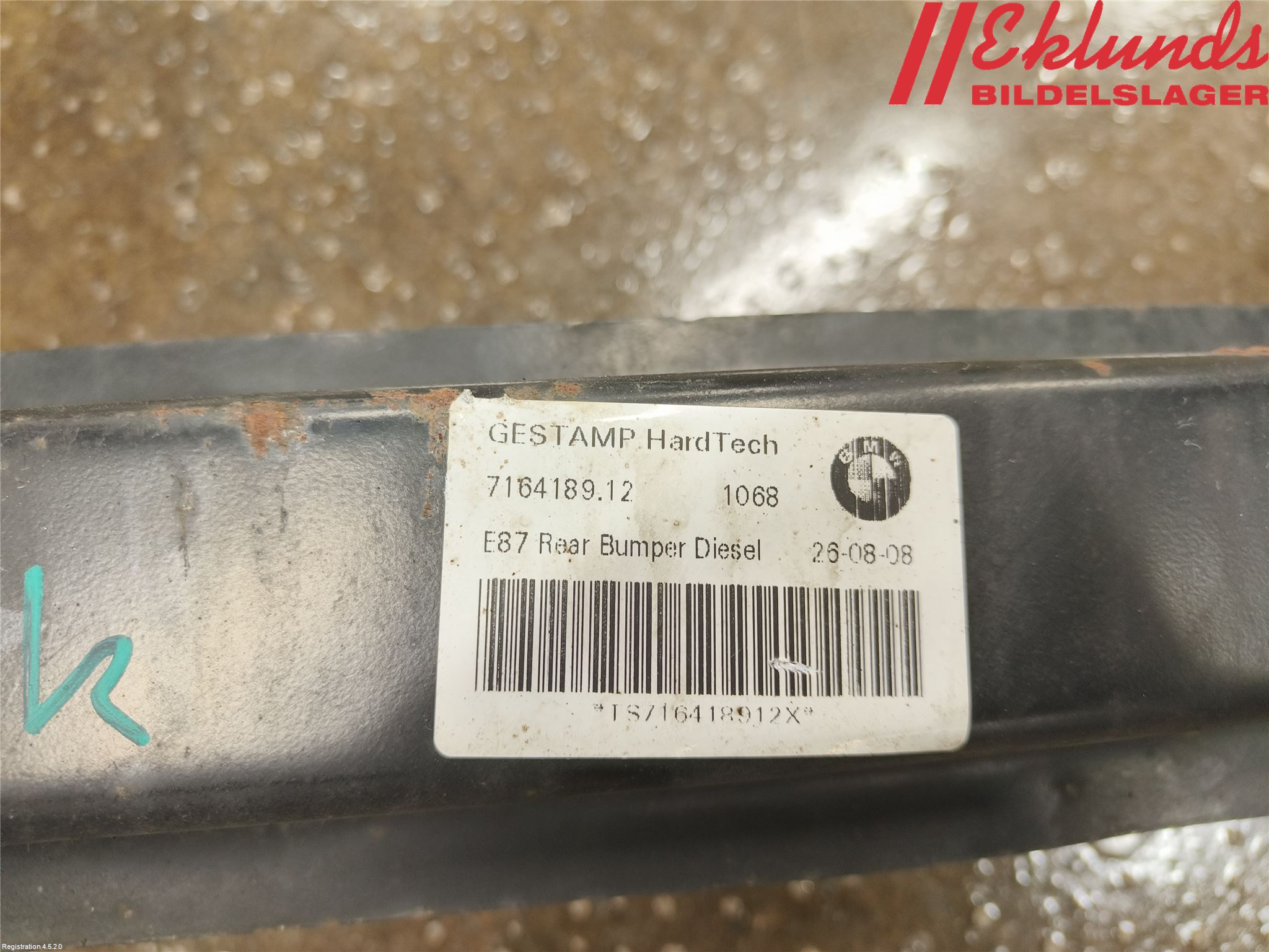 BMW 1 E87/81 5D/3D 03-11 Stötfångarbalk Bak