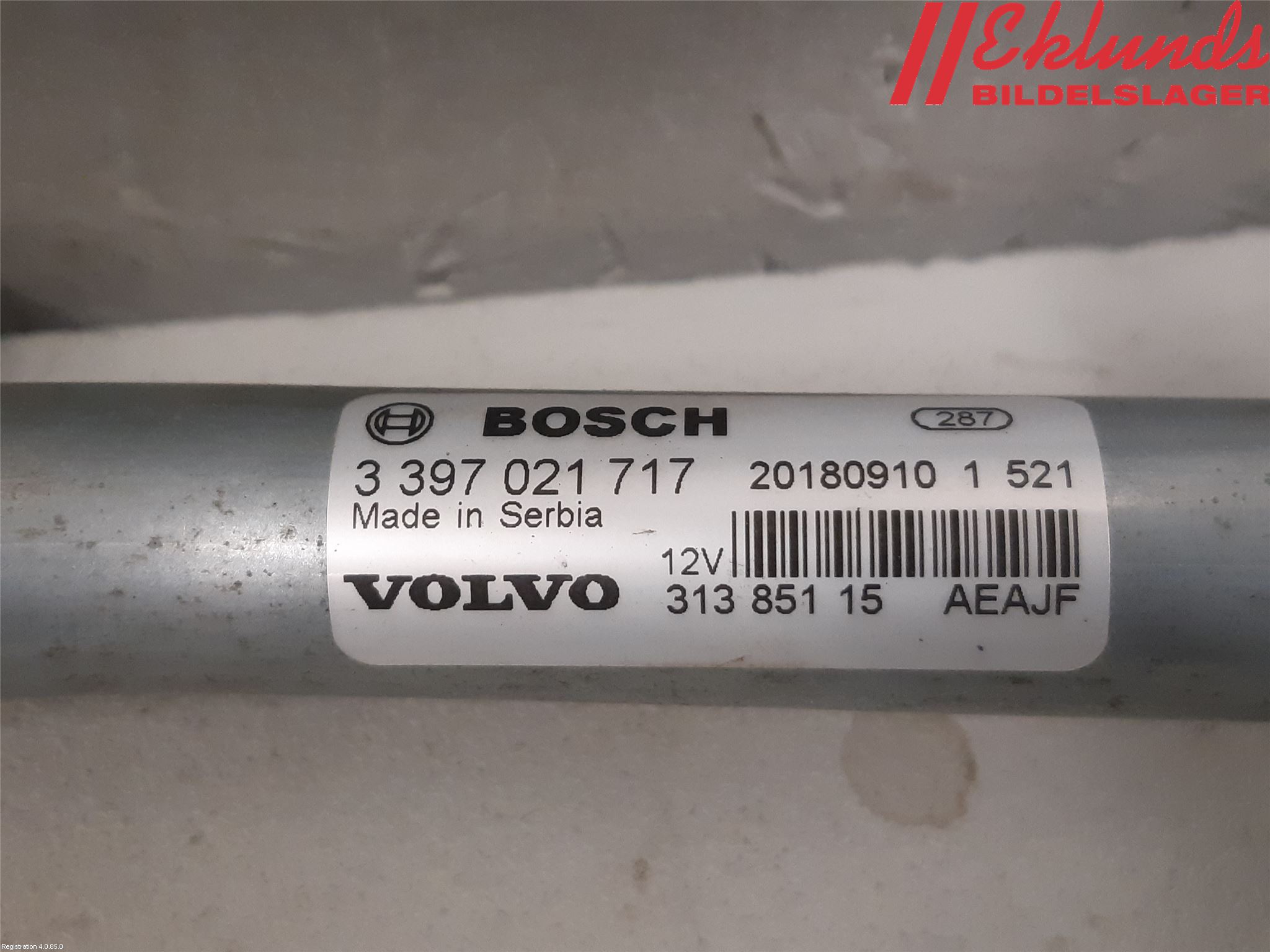 Volvo V90 17->> Torkarmekanism Vindruta