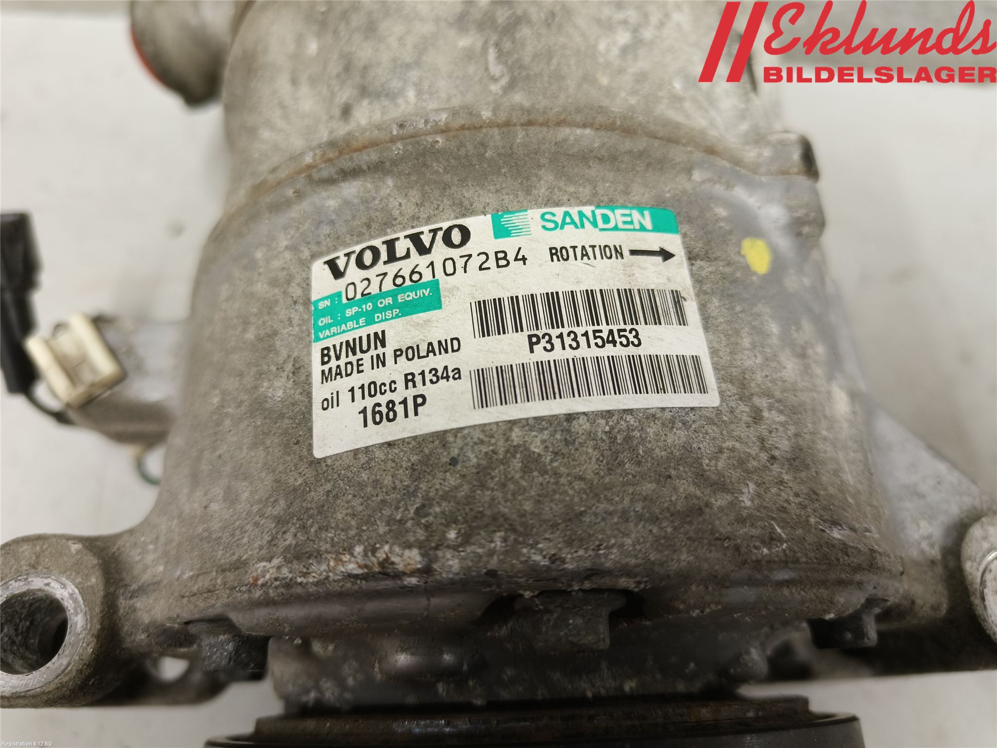 Volvo S60 11-13 Ac Kompressor