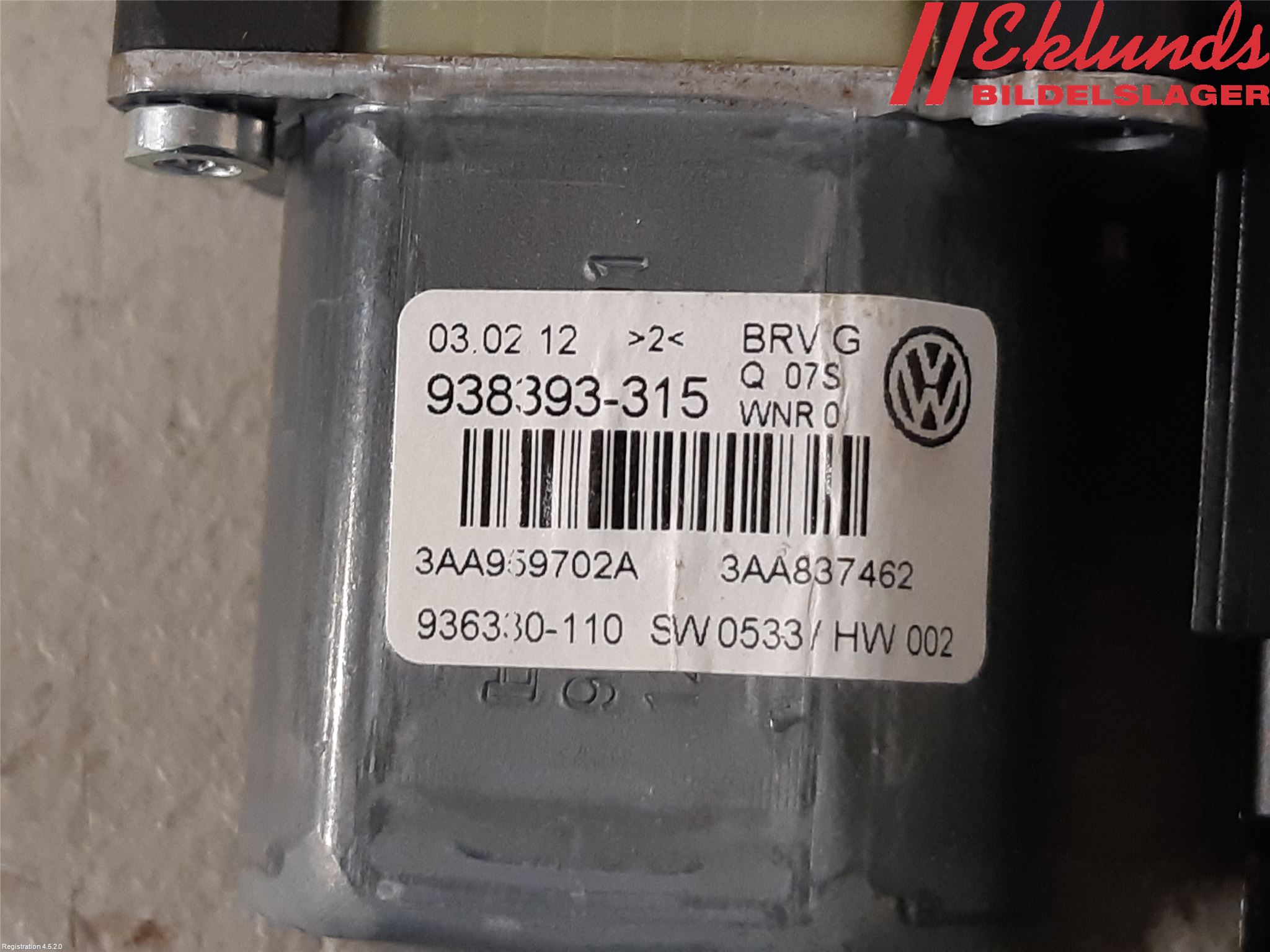 Volkswagen VW PASSAT 11-14 Fönsterhissmotor