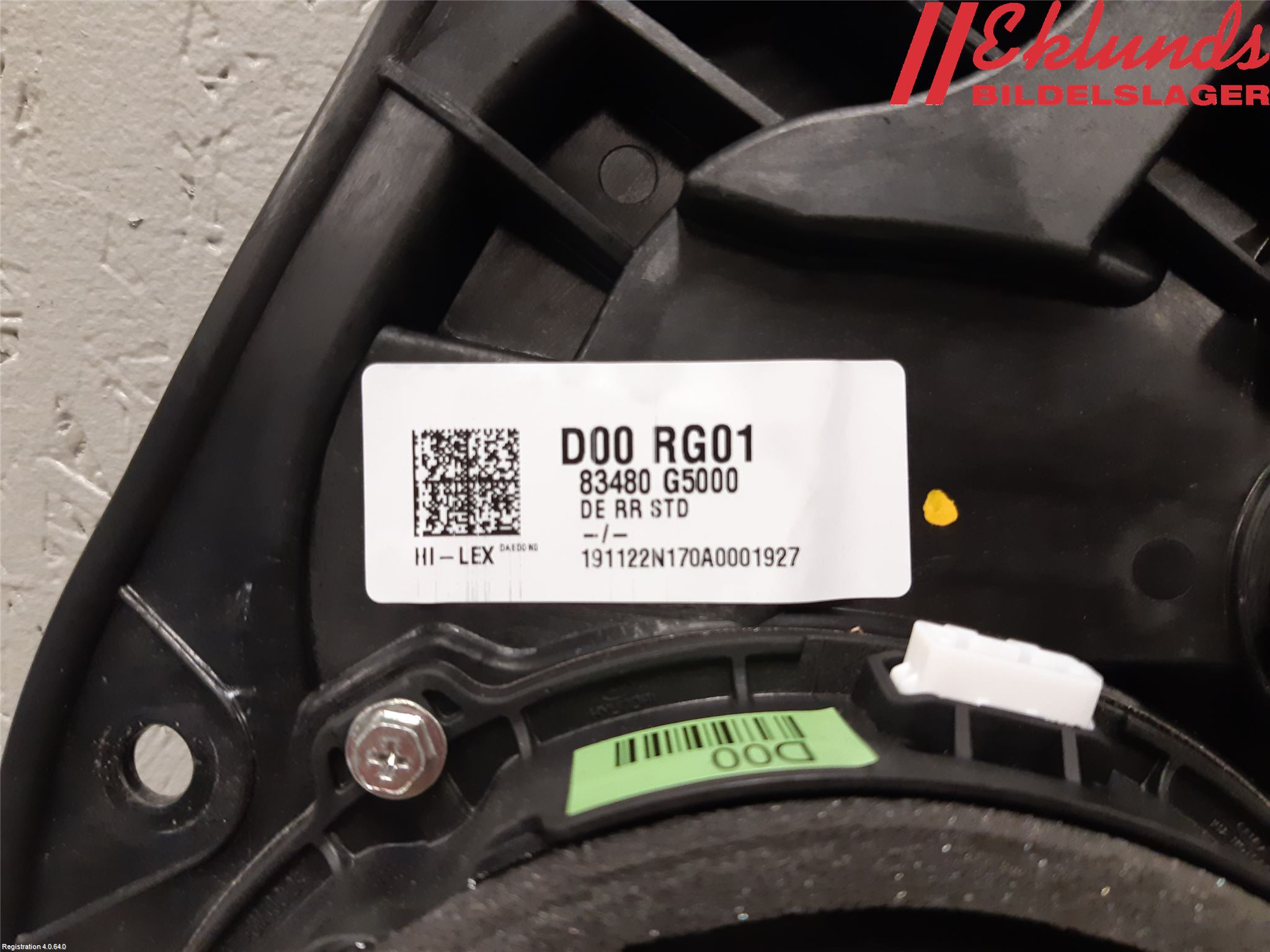 Kia NIRO (DE) 17-22 Fönsterhiss El Kompl