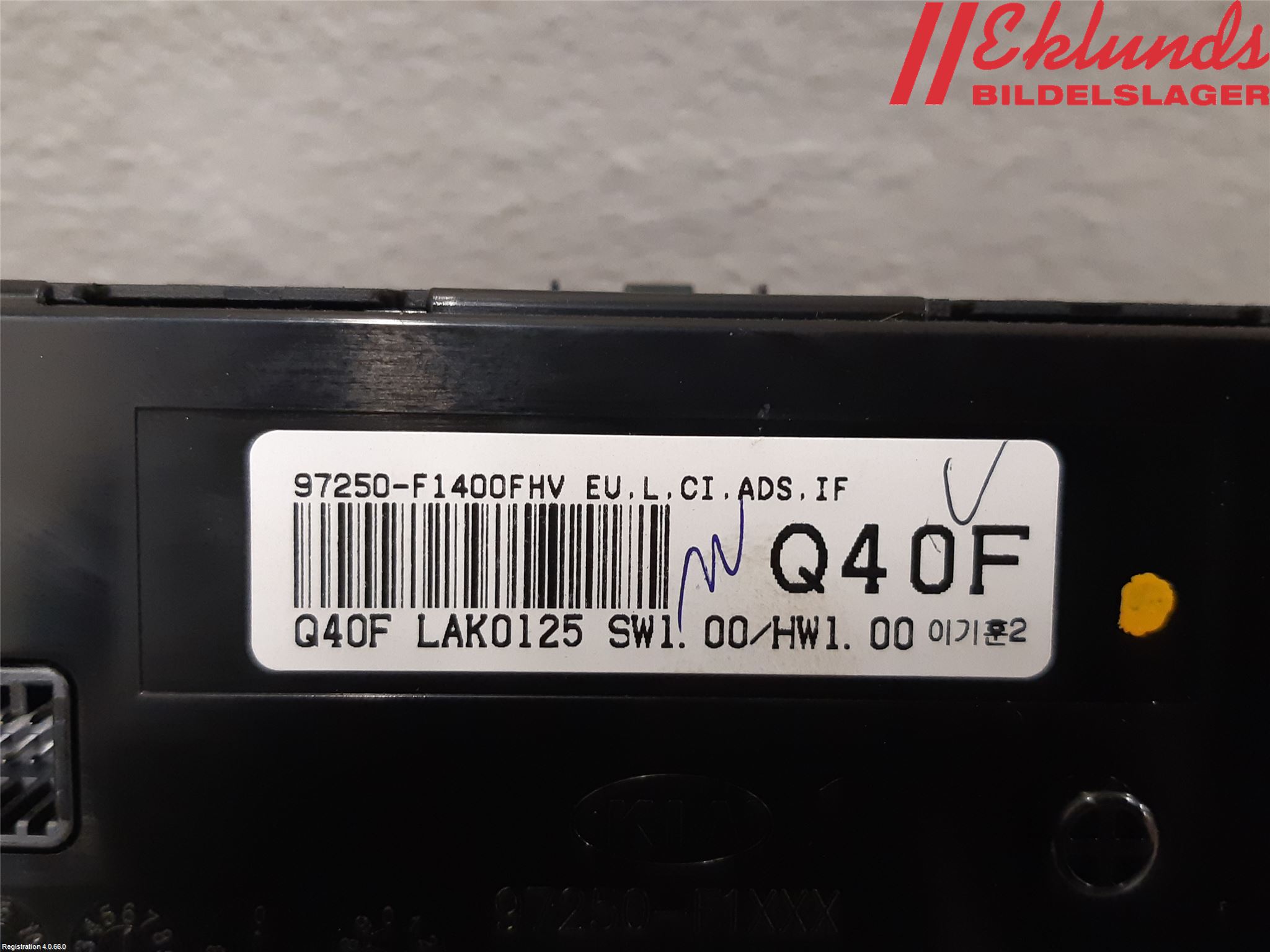 Kia SPORTAGE (QL) 16-21 Ac Styrenhet Ac Manöveren