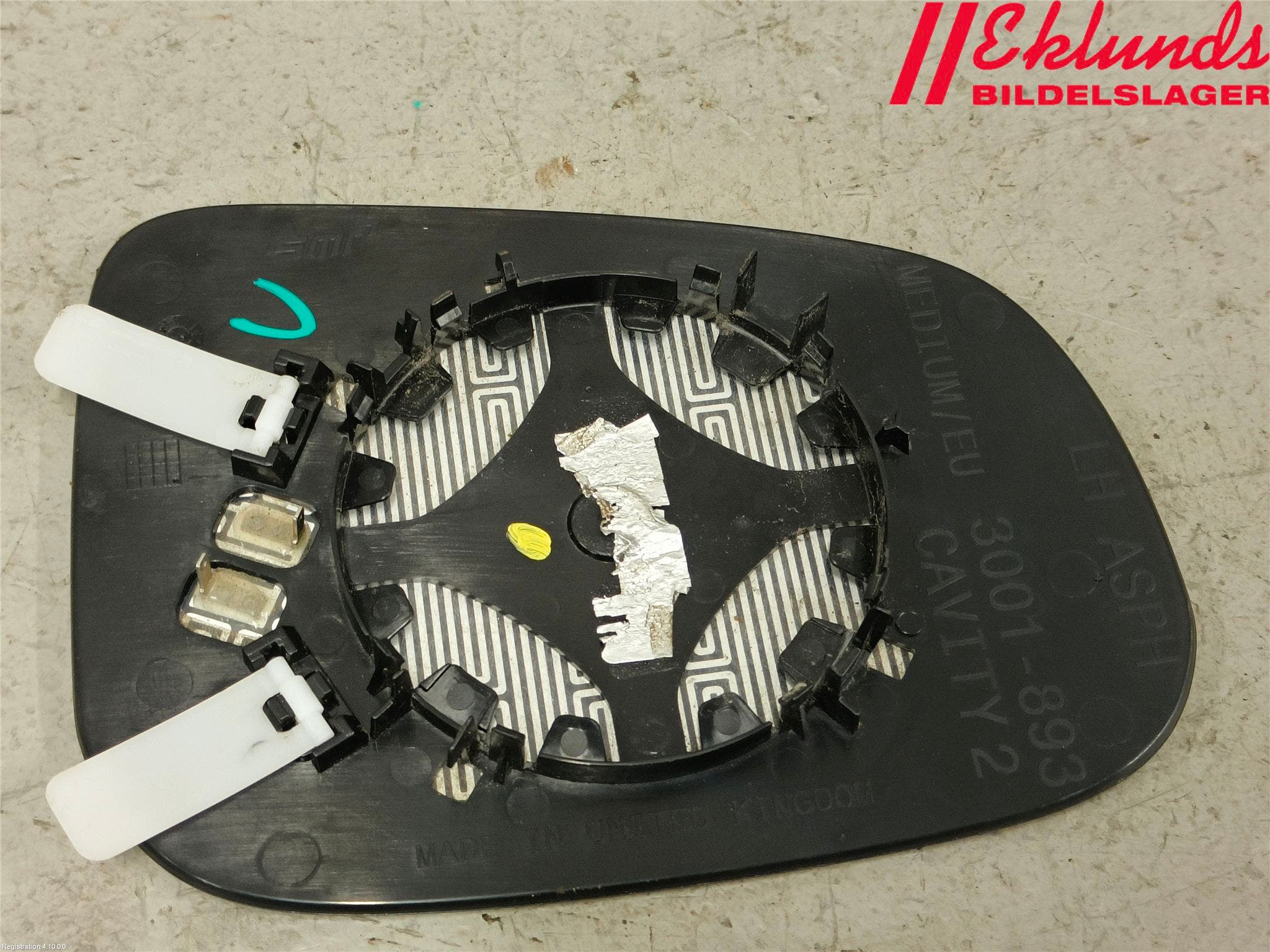 Volvo V40 12-19 Spegelglas Vä