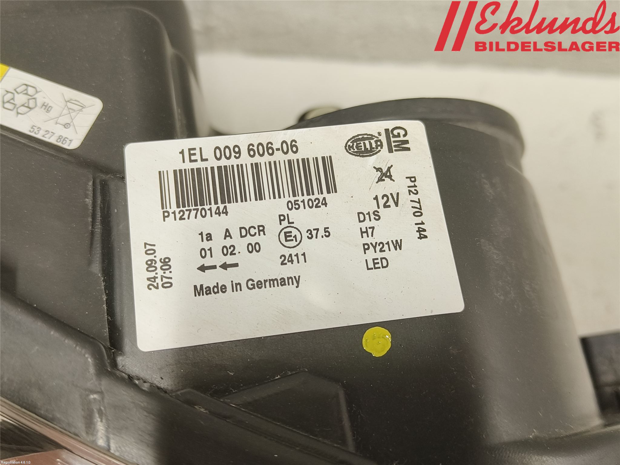 Saab 9-3 VER2/VER3 08-15 Strålkastare Höger