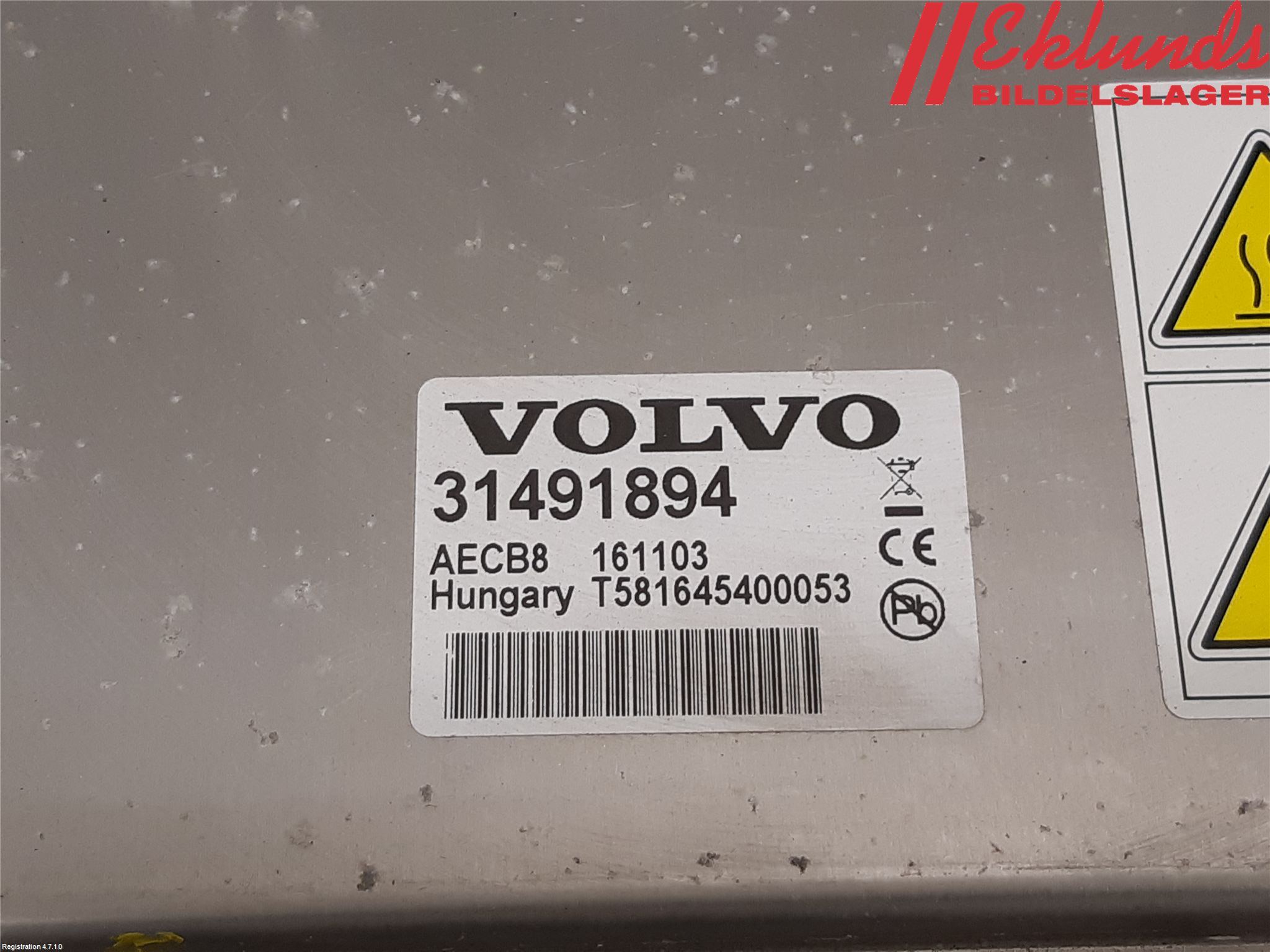 Volvo XC90/RECHARGE 16- Batteriladdare Högspänning