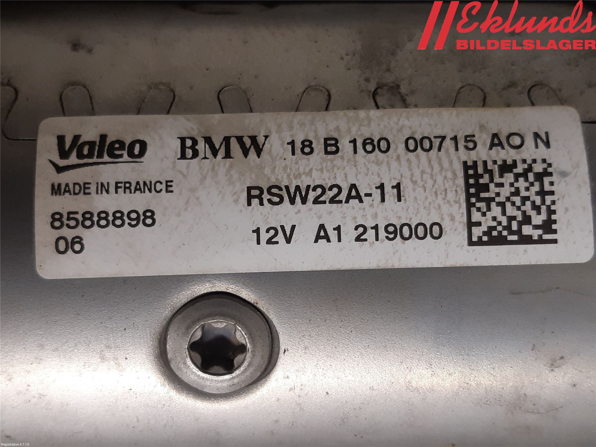 BMW X3 G01 18- Startmotor Diesel