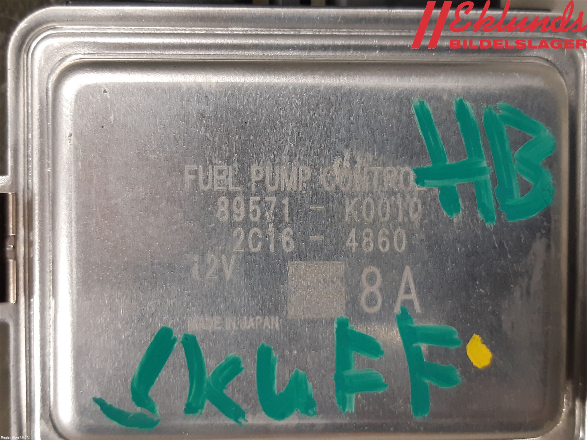 Toyota YARIS XP21 20- Styrenhet Bränslepump