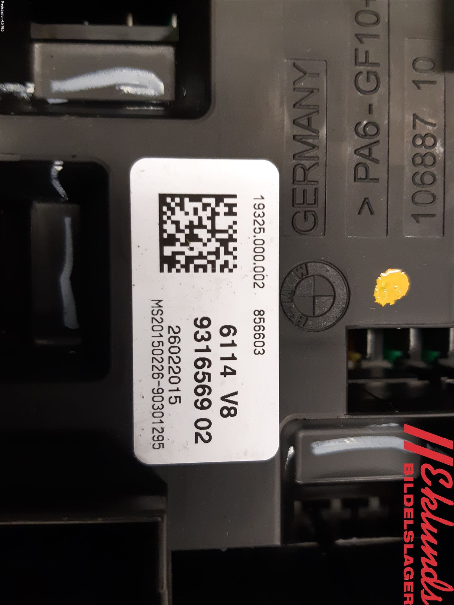 BMW X6 F16 14-19 Säkringsdosa-Elcentral