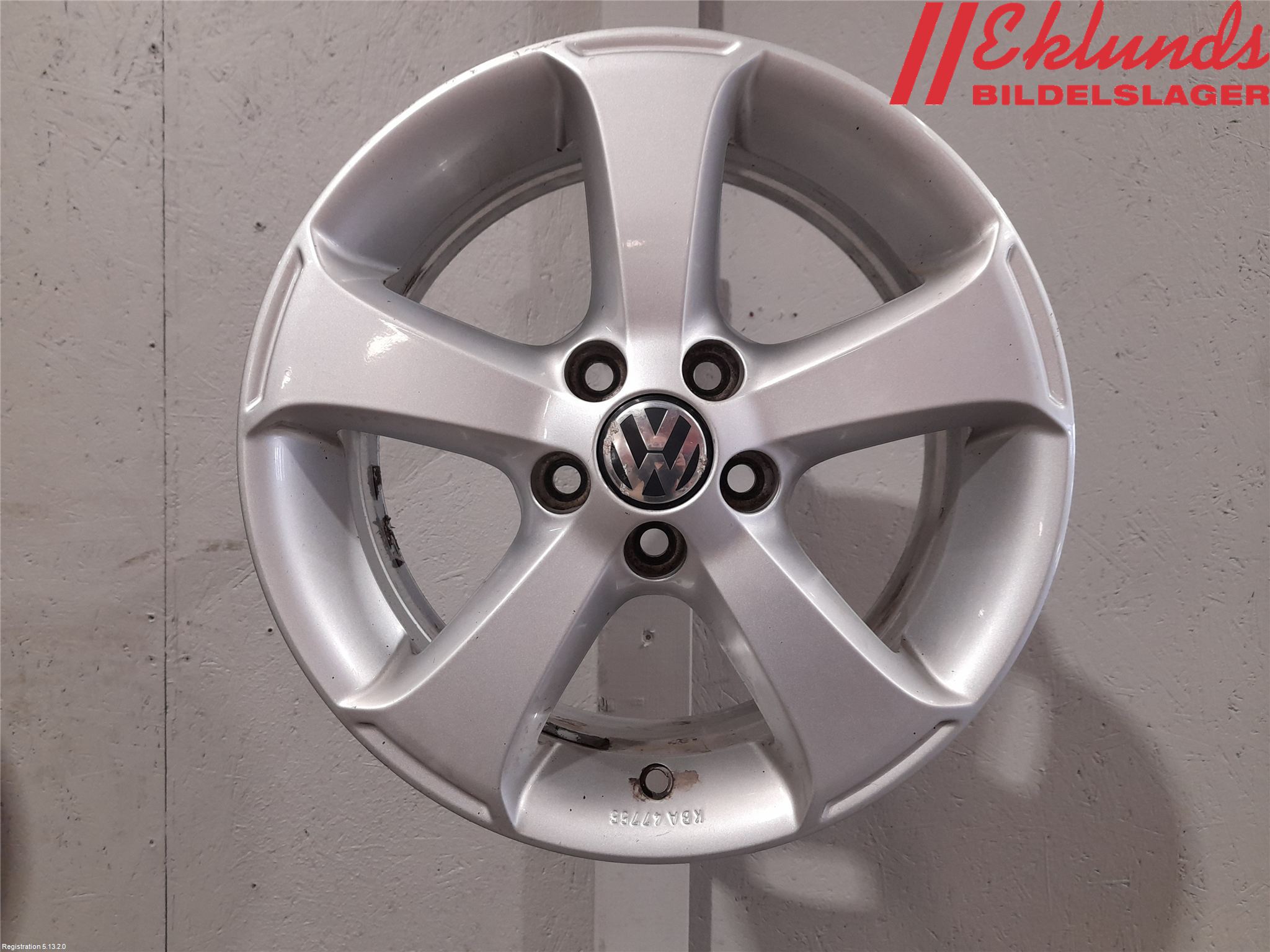 Volkswagen VW POLO 10-17 Fälgsats Aluminium