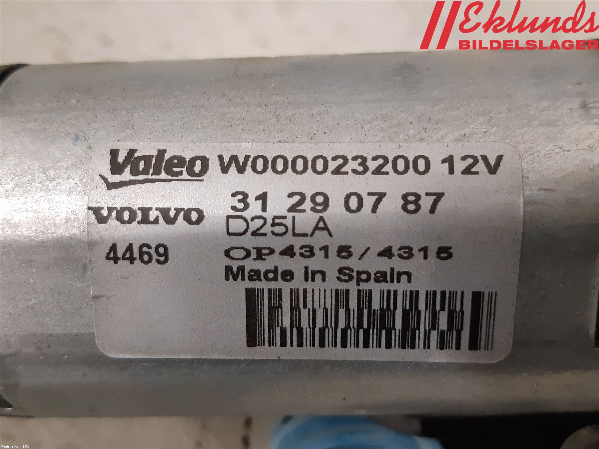 Volvo V70 08-13 Torkarmotor Baklucka