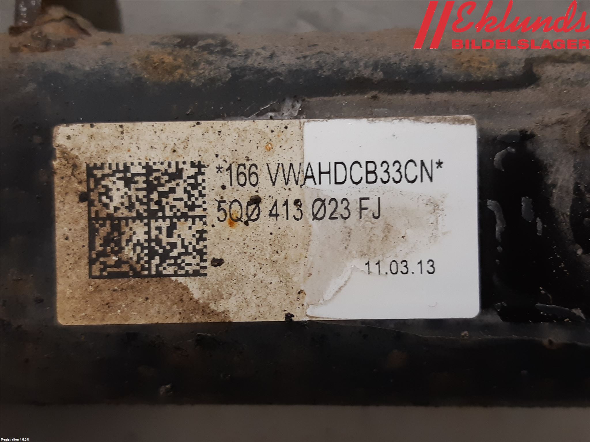 Volkswagen VW GOLF / E-GOLF VII 13-20 Fjäderben Fram Höger