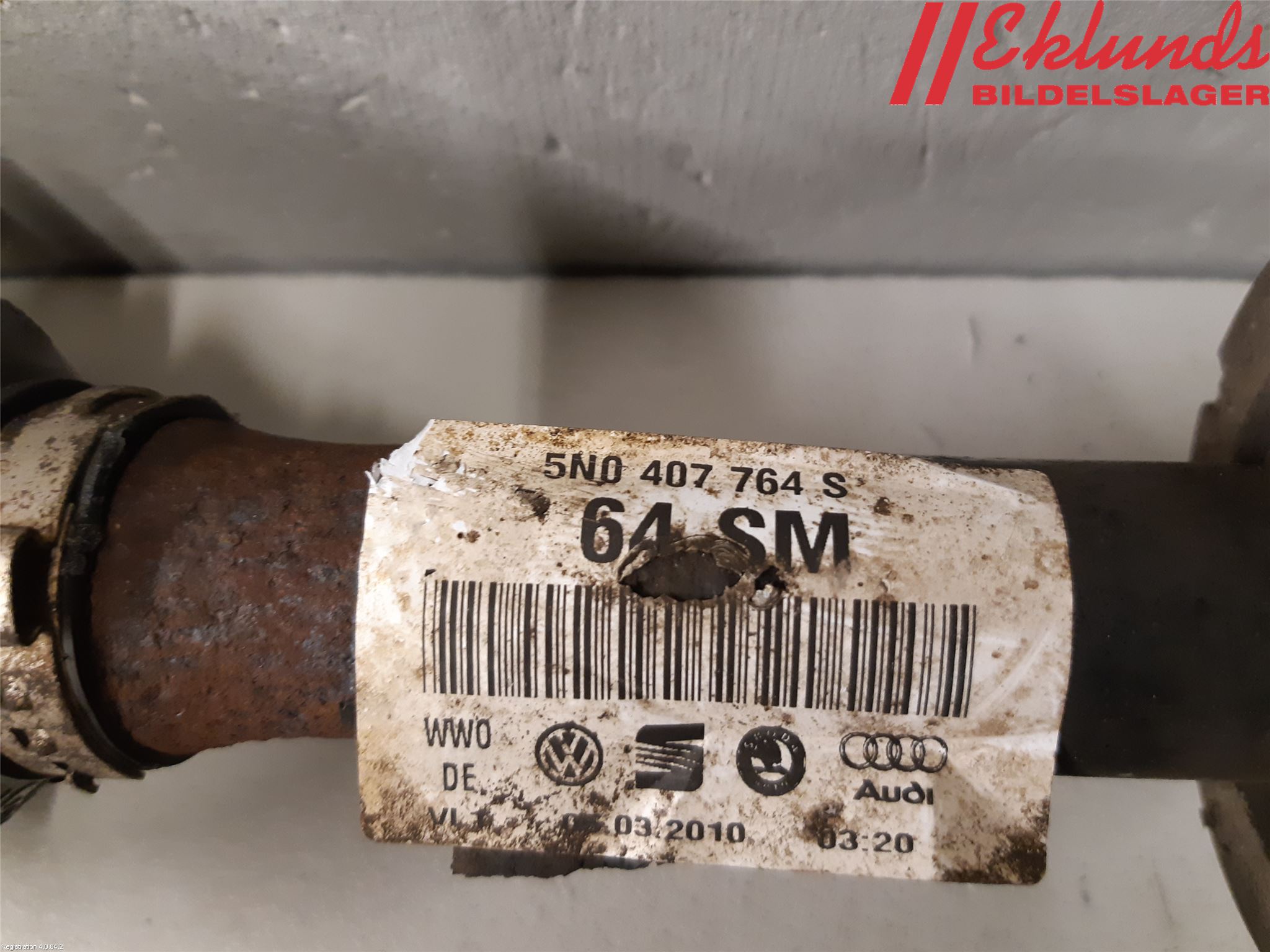 Volkswagen VW TIGUAN 07-16 Drivaxel Fram Höger