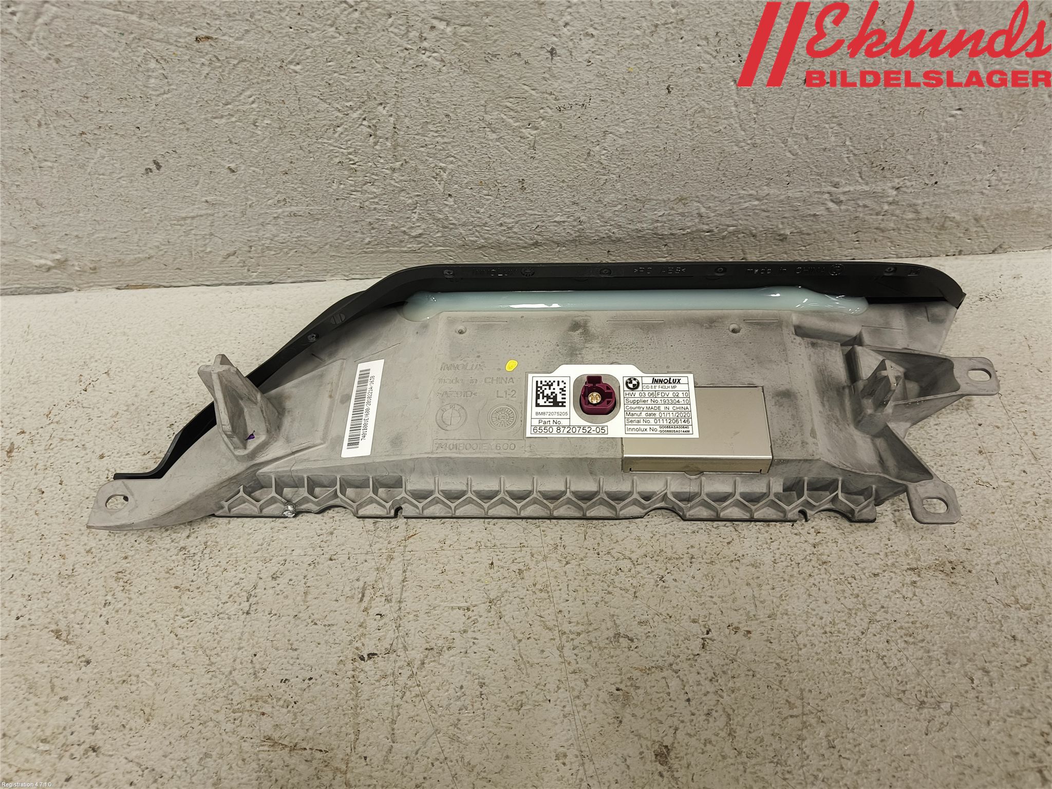 BMW 1 F40 19- Bildskärm