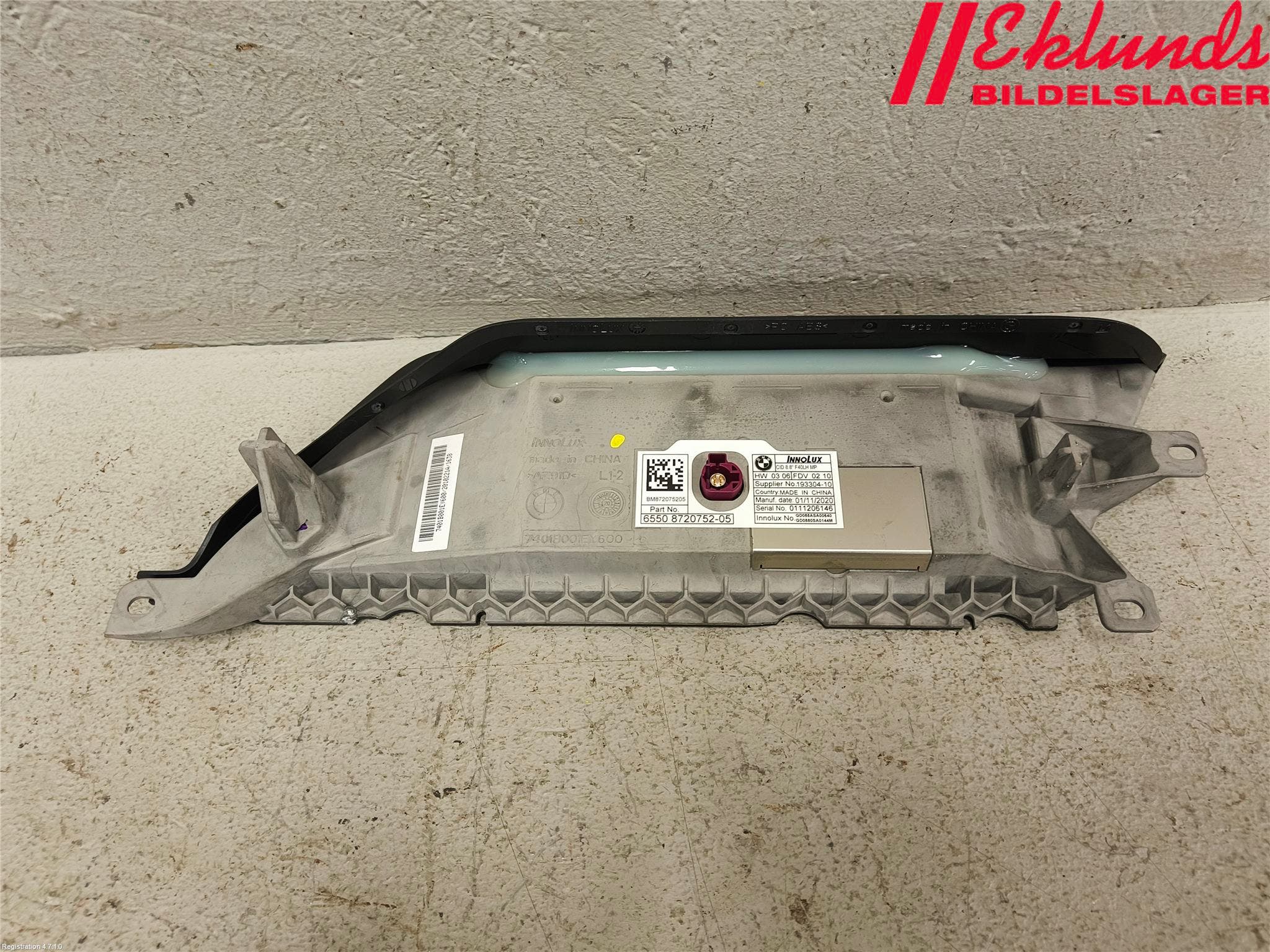 BMW 1 F40 19- Bildskärm