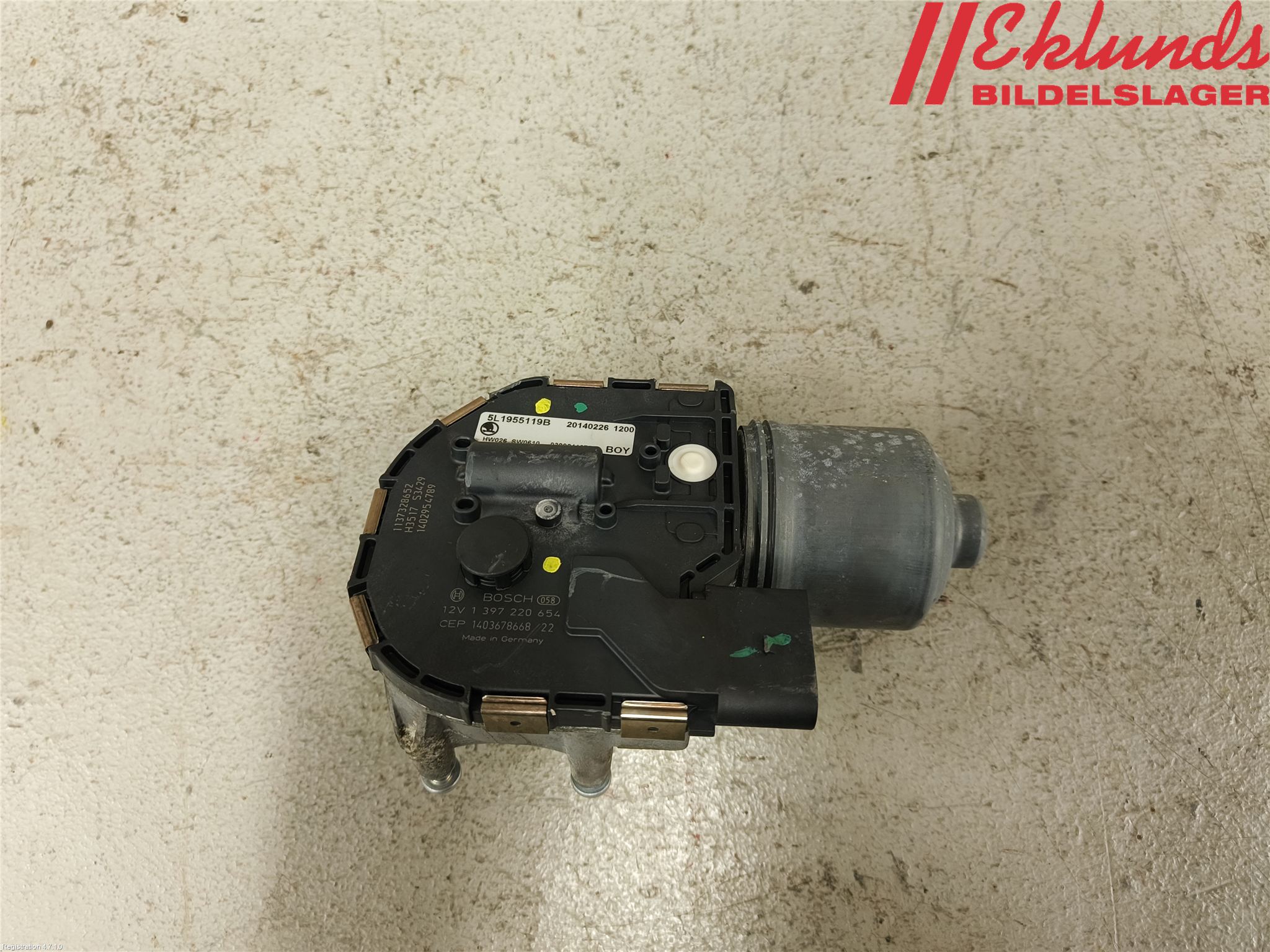 Skoda YETI Torkarmotor Vindruta