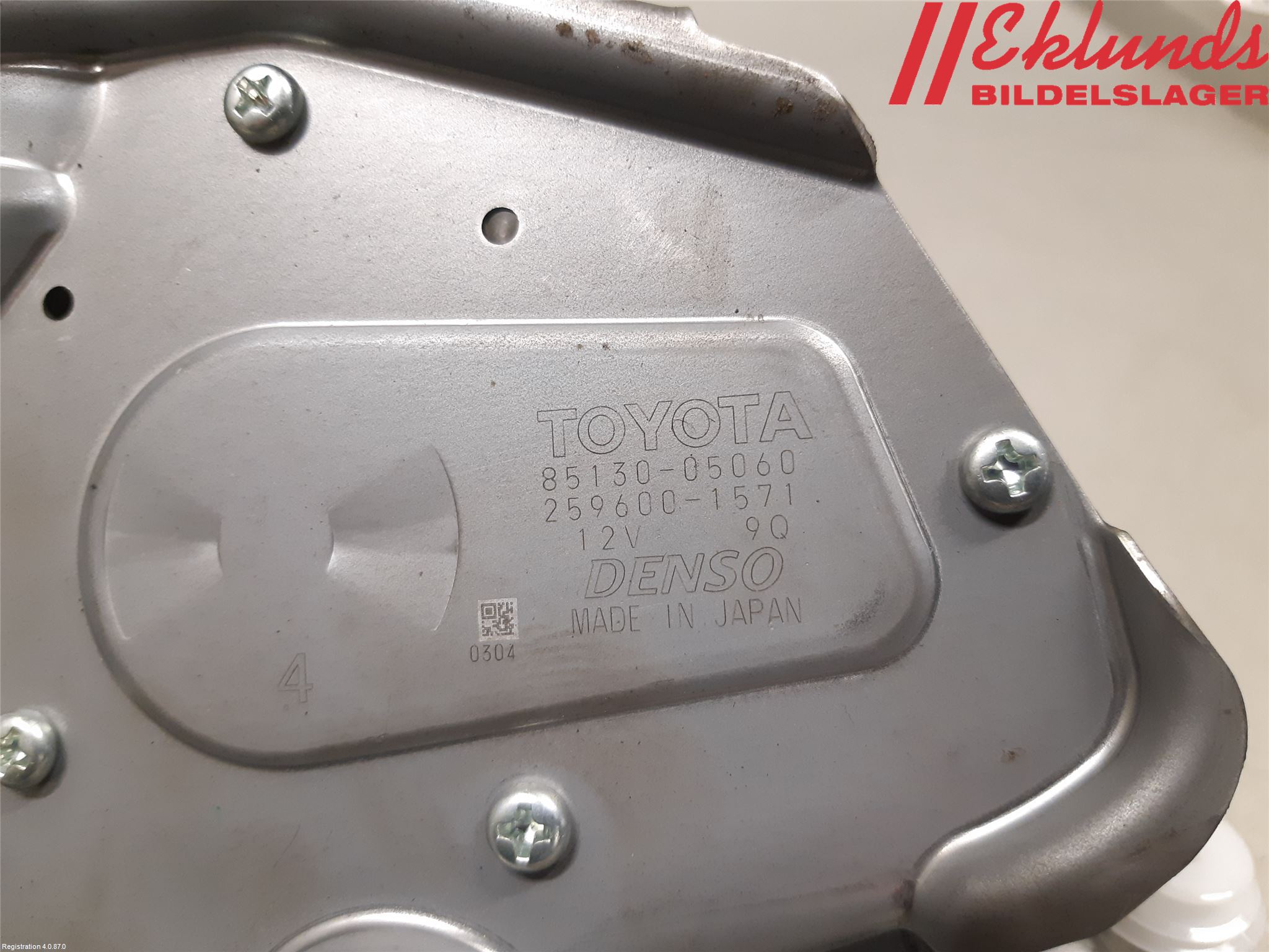 Toyota AVENSIS 09-15 Torkarmotor Baklucka