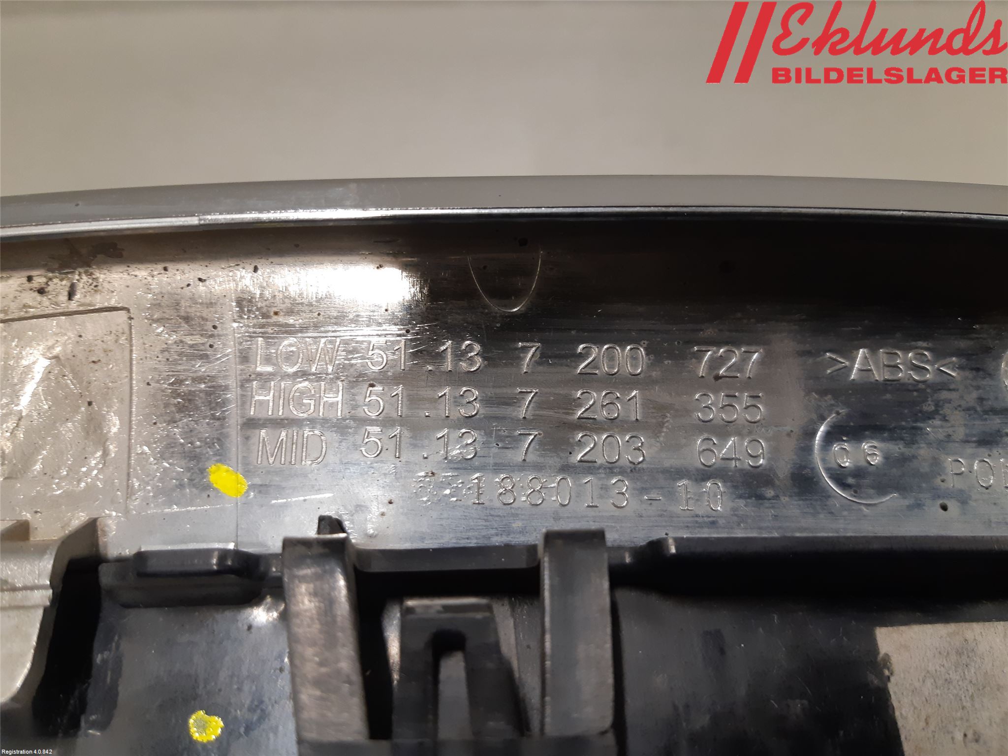 BMW 5 F10/F11/F18 09-17 Grilldel Vänster