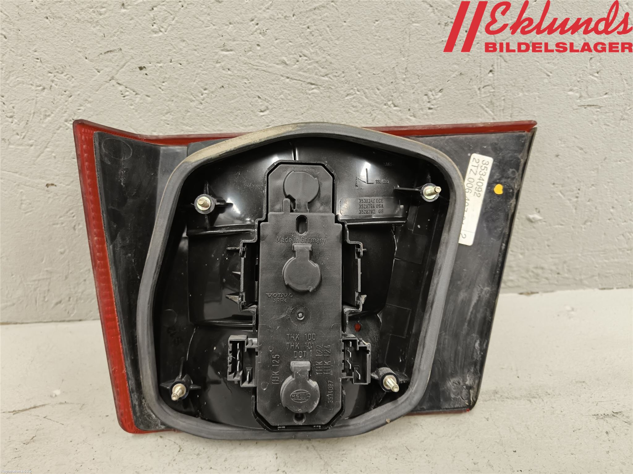 Volvo 940 91-98 Bakljus Lucka Vä