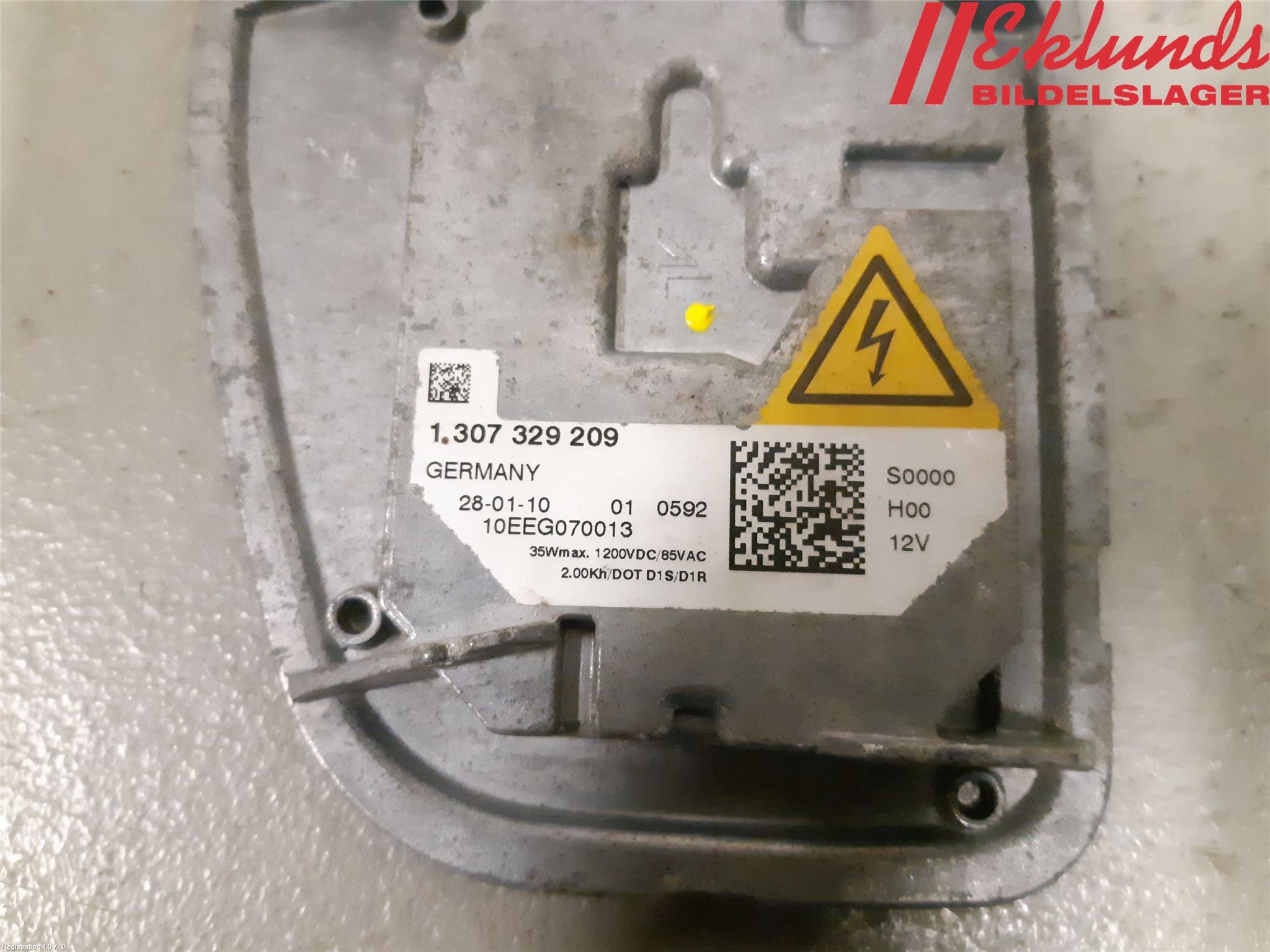 Volvo V50 08-12 Styrenhet Strålkastare