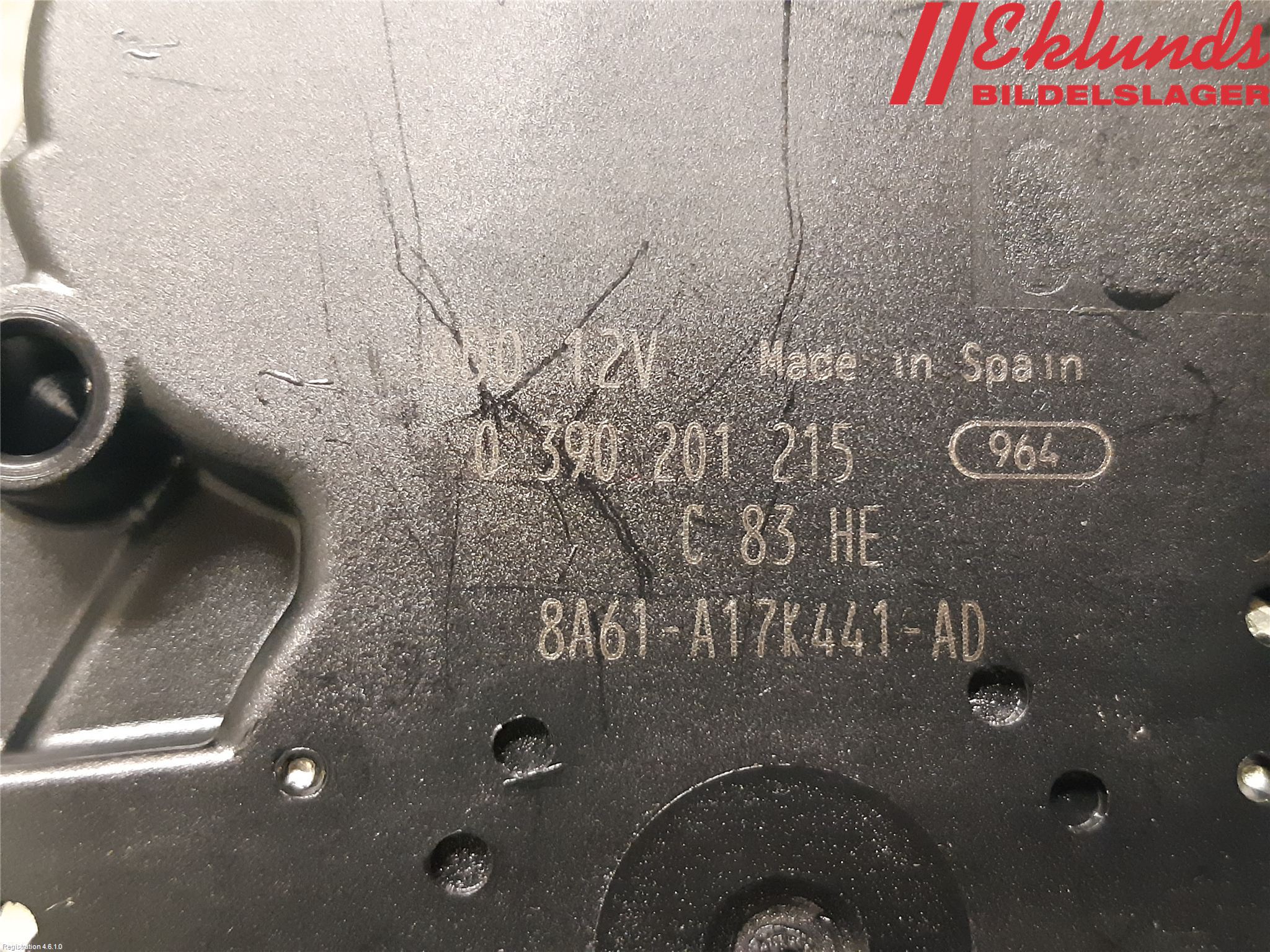 Ford FIESTA 09-12 Torkarmotor Baklucka