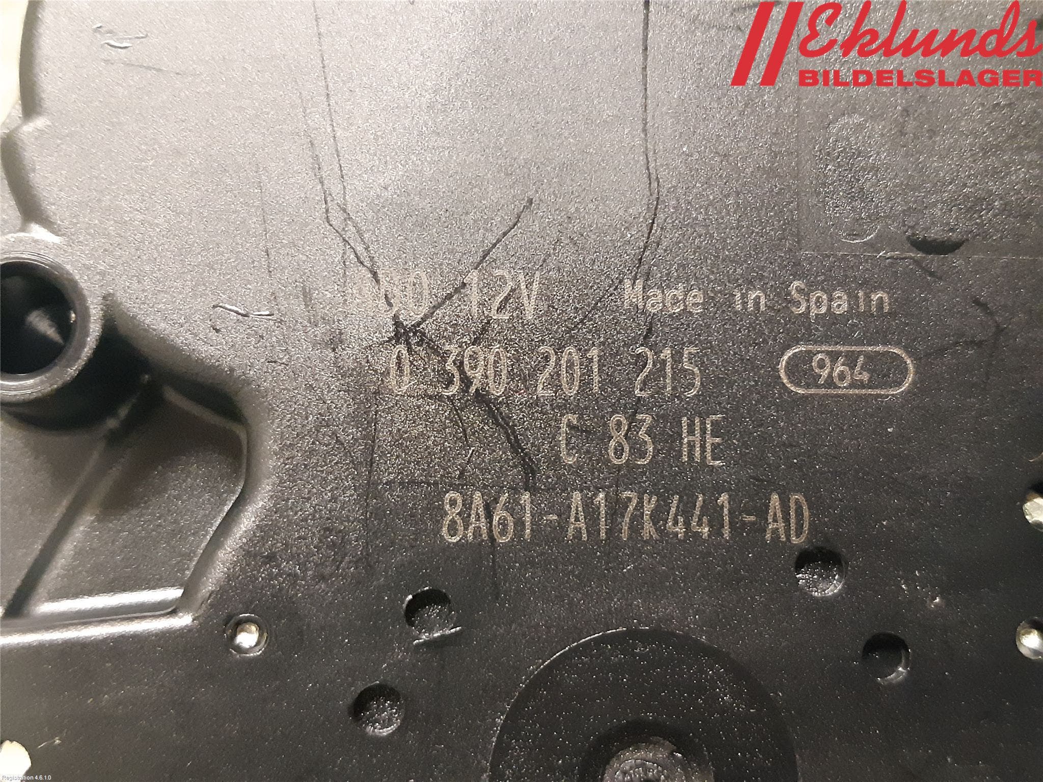 Ford FIESTA 09-12 Torkarmotor Baklucka