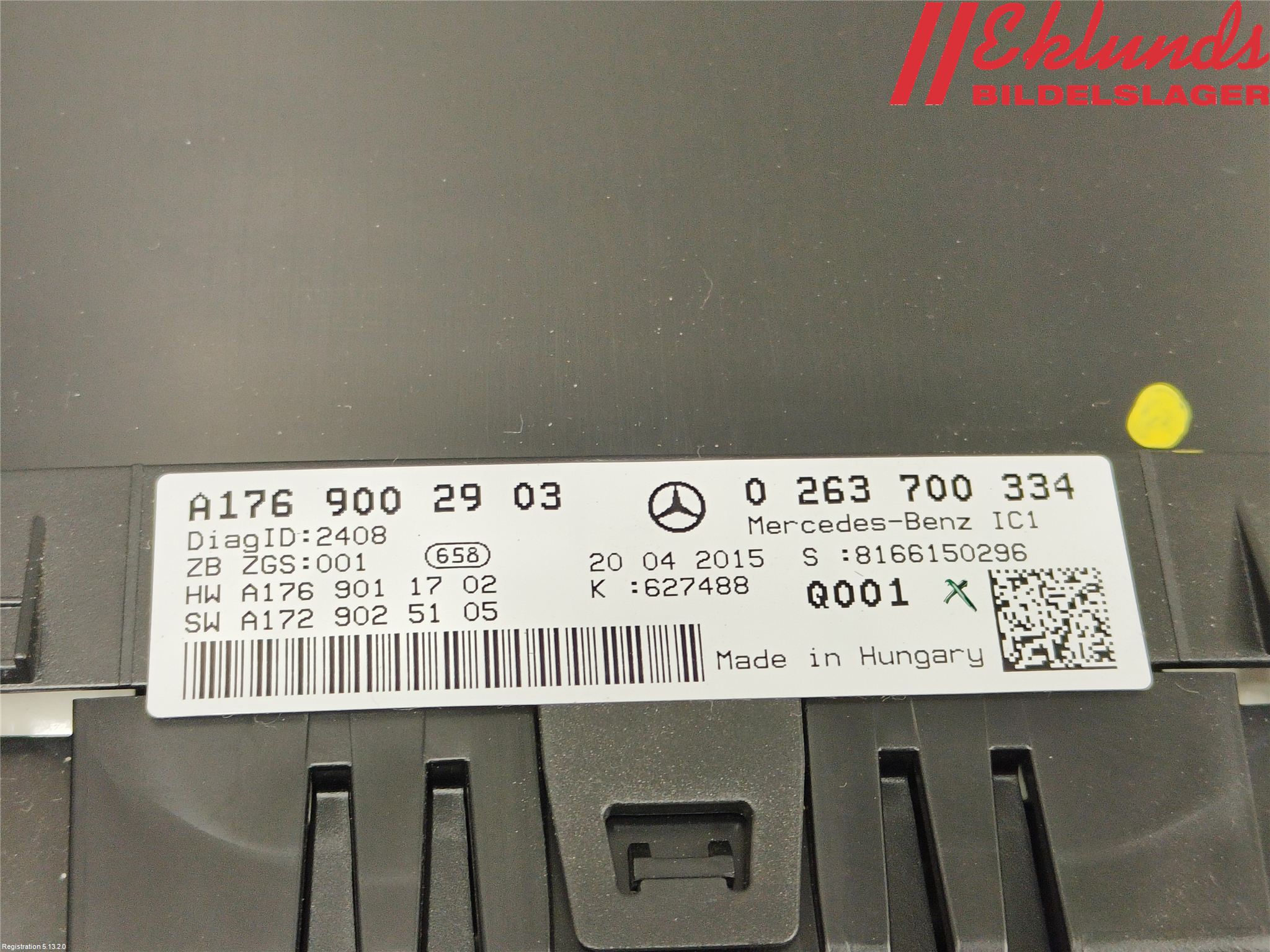 Mercedes-Benz MB A-KLASS (W176) 13-18 Instrument Komb