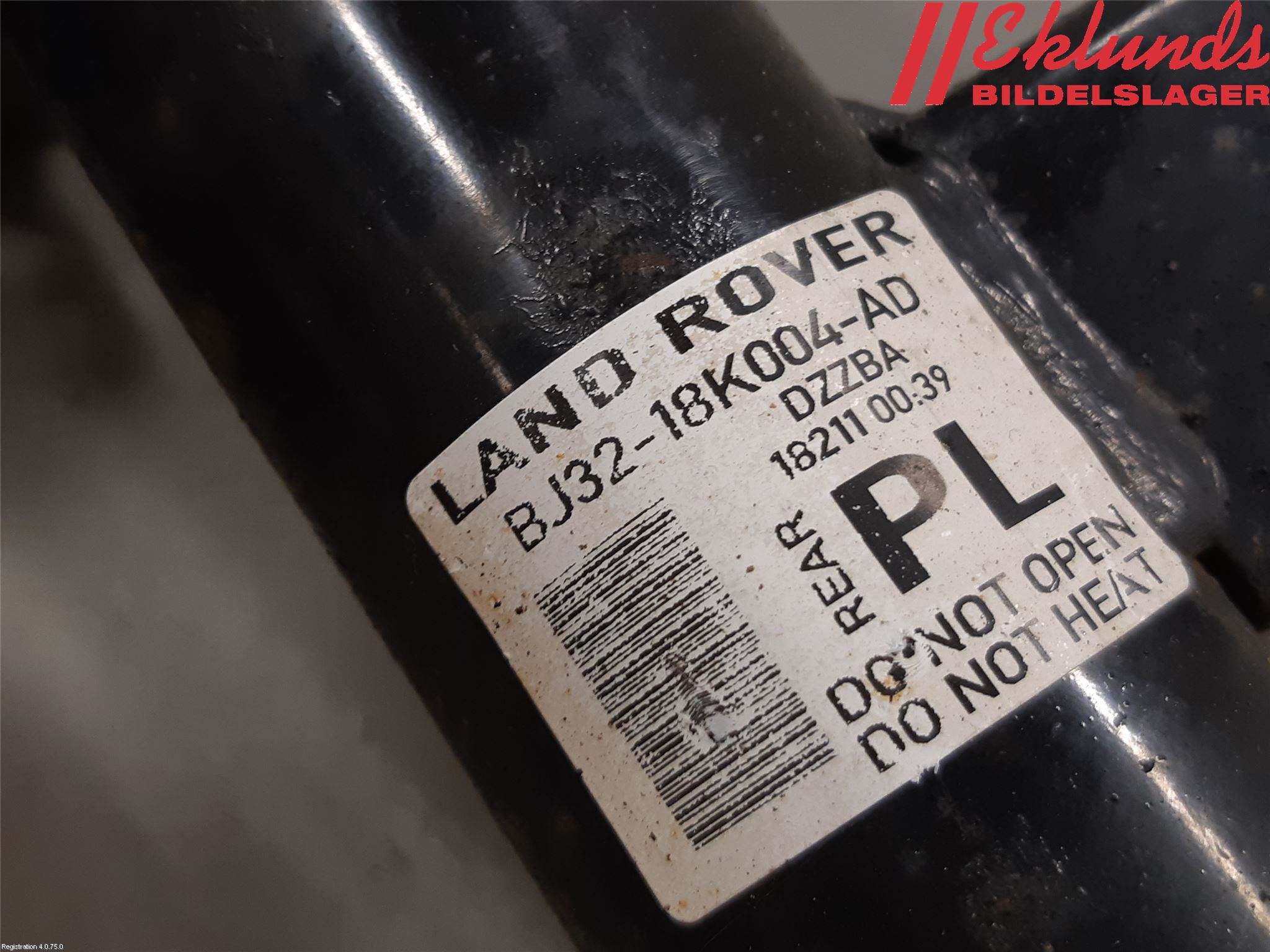 Landrover LAND ROVER RANGE ROVER EVOQUE (L538) 11-18 Fjäderben Bak Vänster