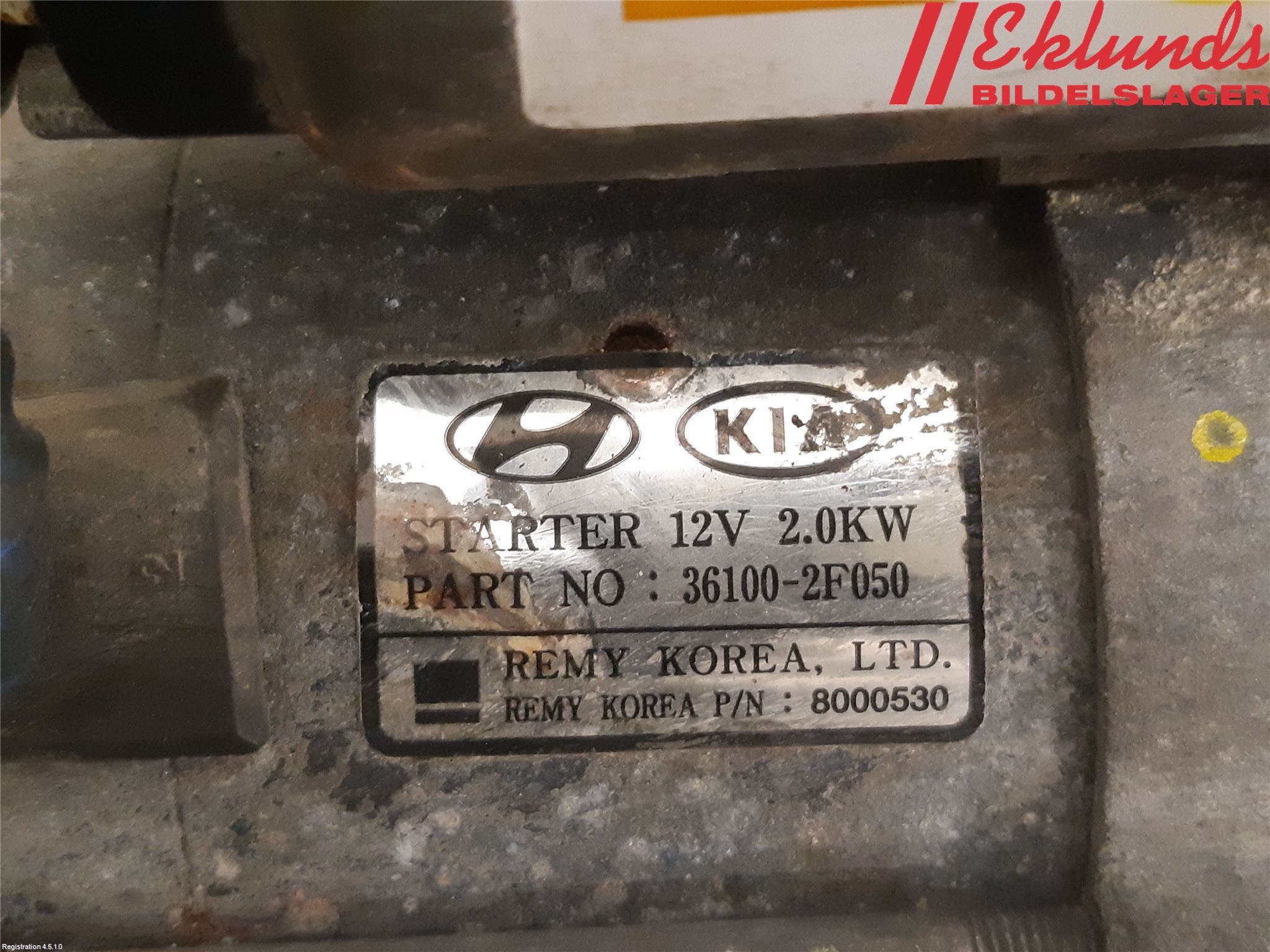 Kia SORENTO 10-14 Startmotor Diesel