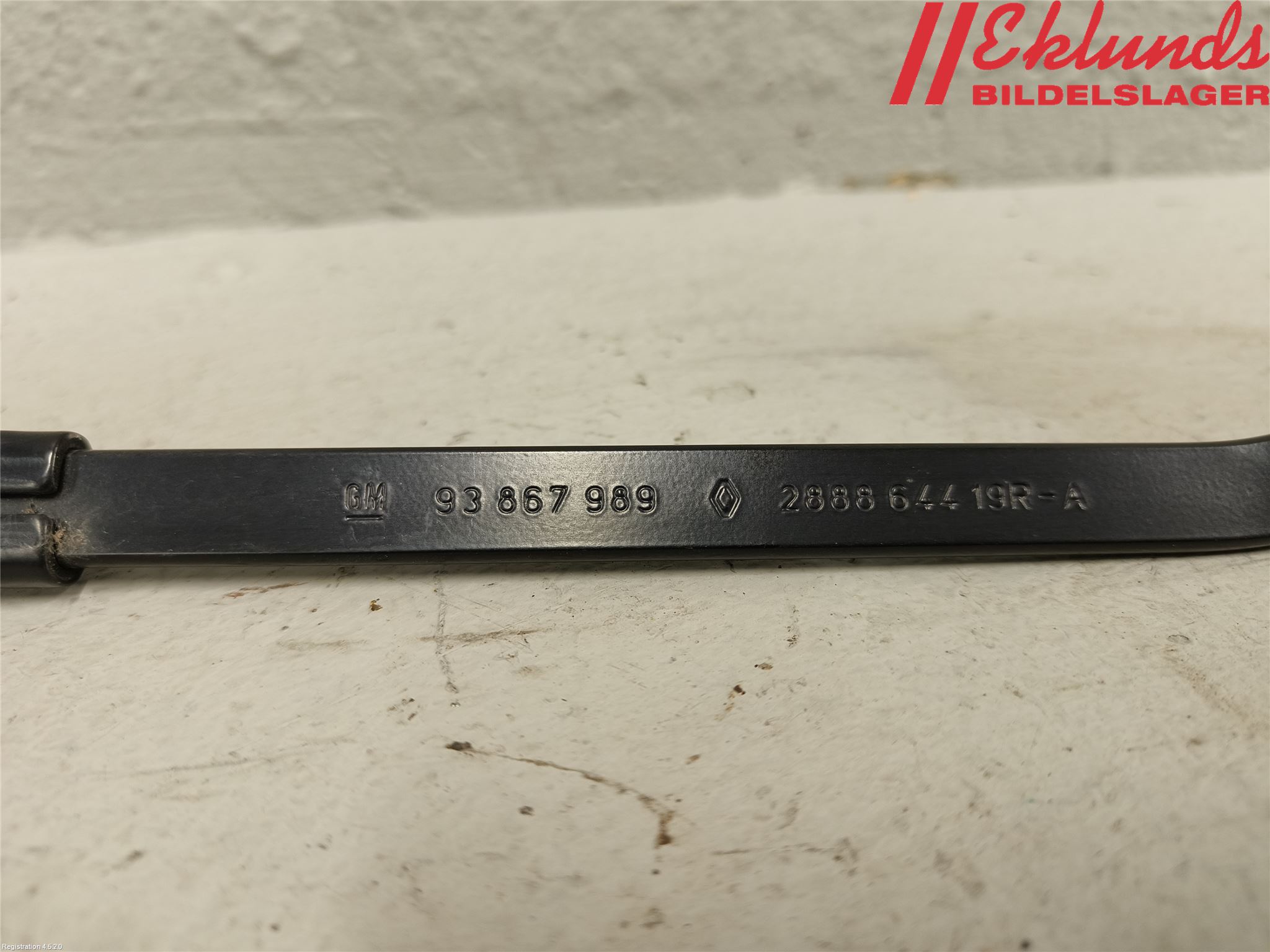 Renault TRAFIC/E-TECH 15- Torkararm Armar Vindruta