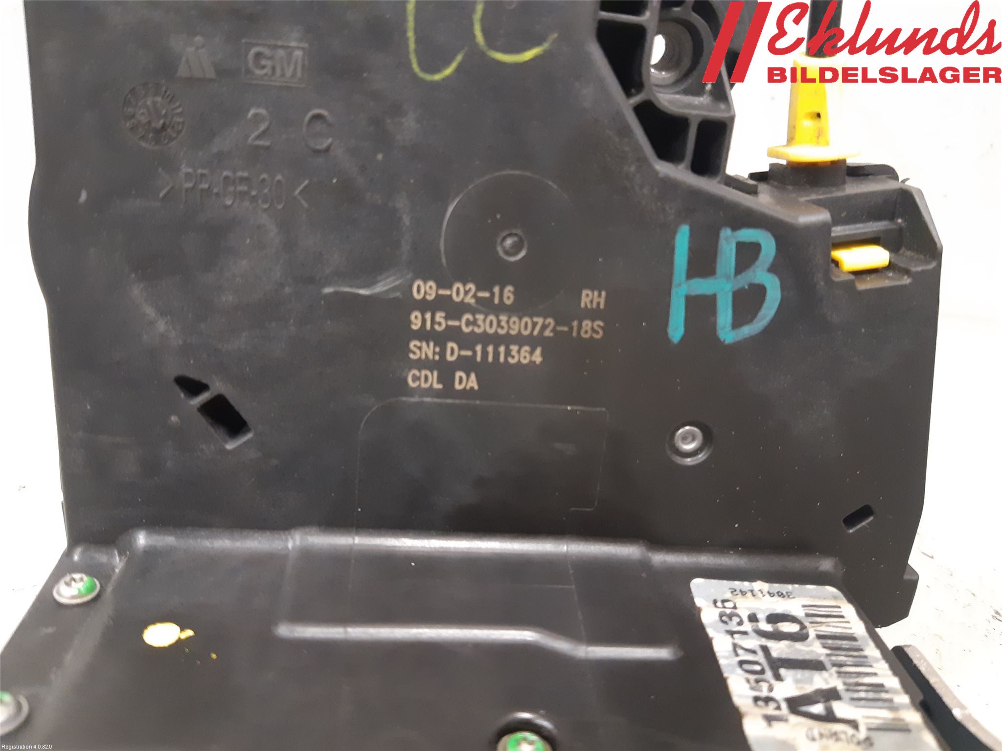 Opel ASTRA K 16-22 Låskista-Dörrlås