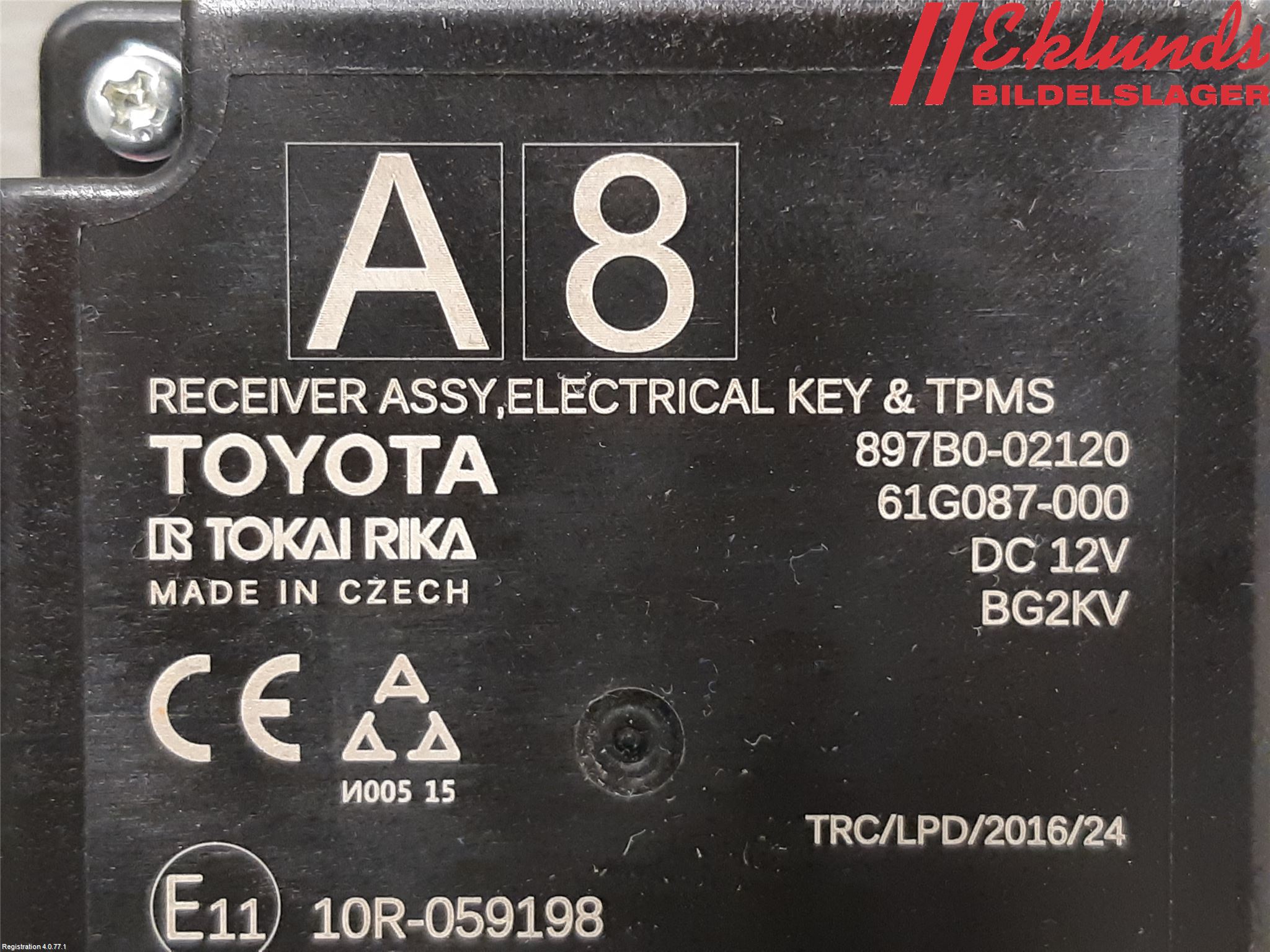 Toyota COROLLA 19- Styrenhet Övrigt