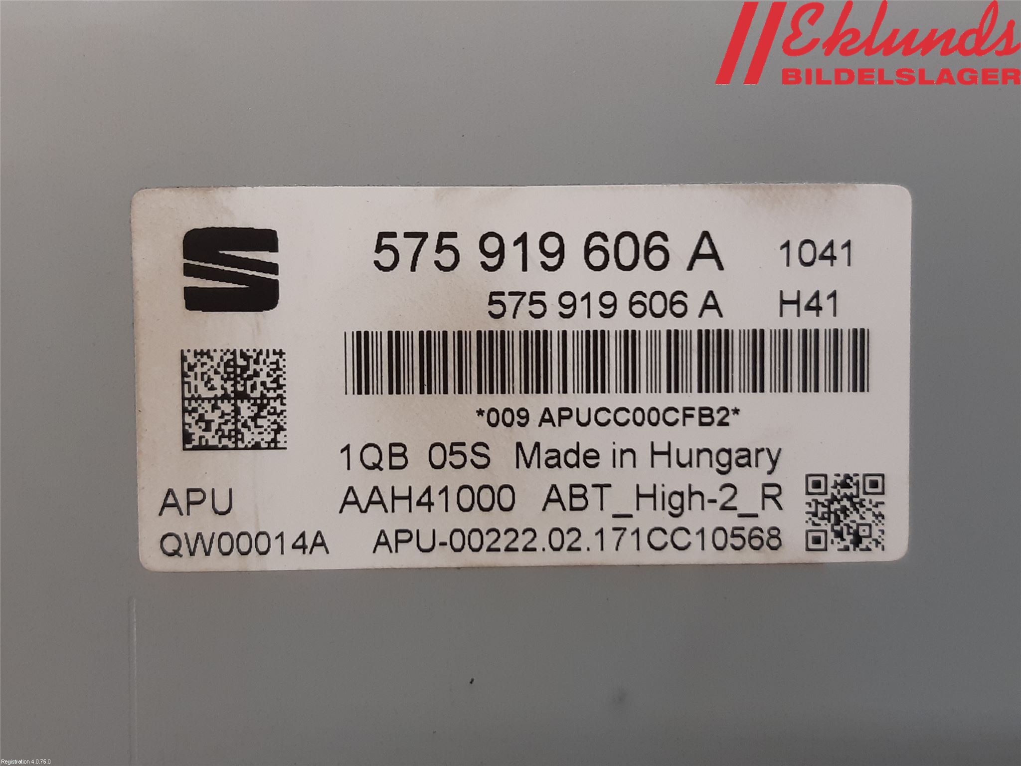 Seat ATECA 16->> Cd Radio - Multimediapanel