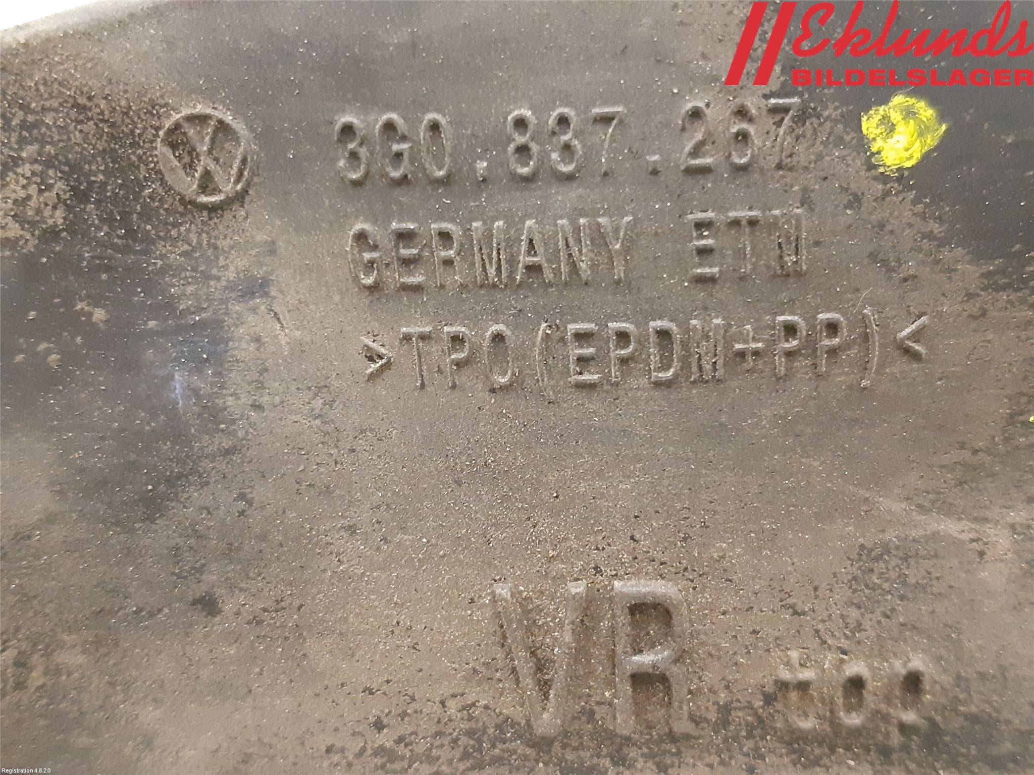 Volkswagen VW PASSAT 15-19 Dörrstopp