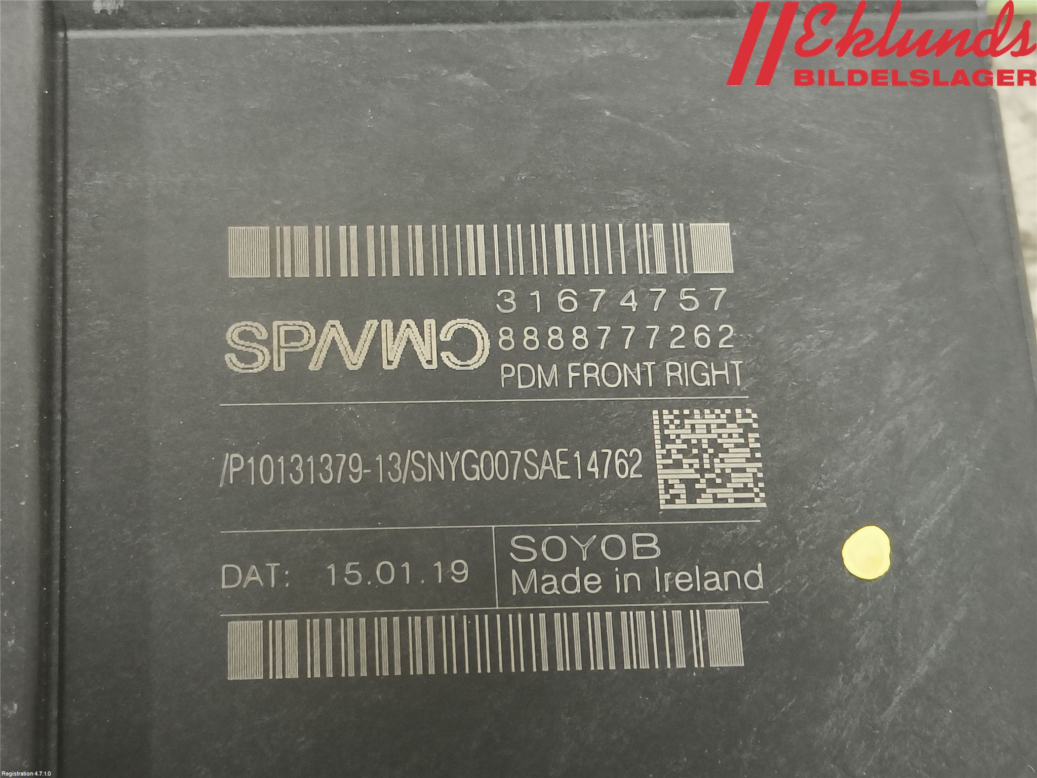 Volvo V90 CROSS COUNTRY 17->> Styrenhet Dörr