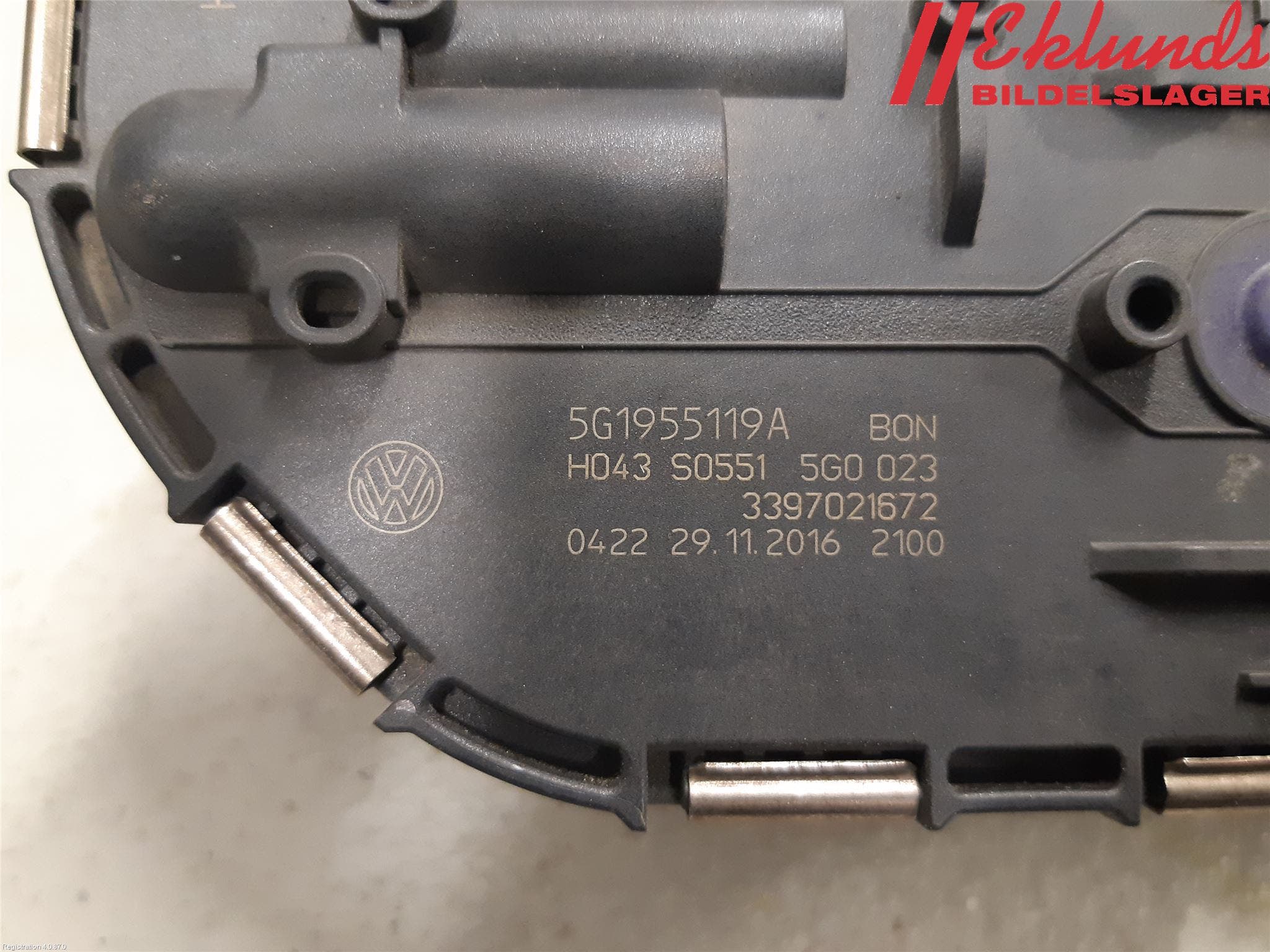 Volkswagen VW GOLF / E-GOLF VII 13-20 Torkarmotor Vindruta