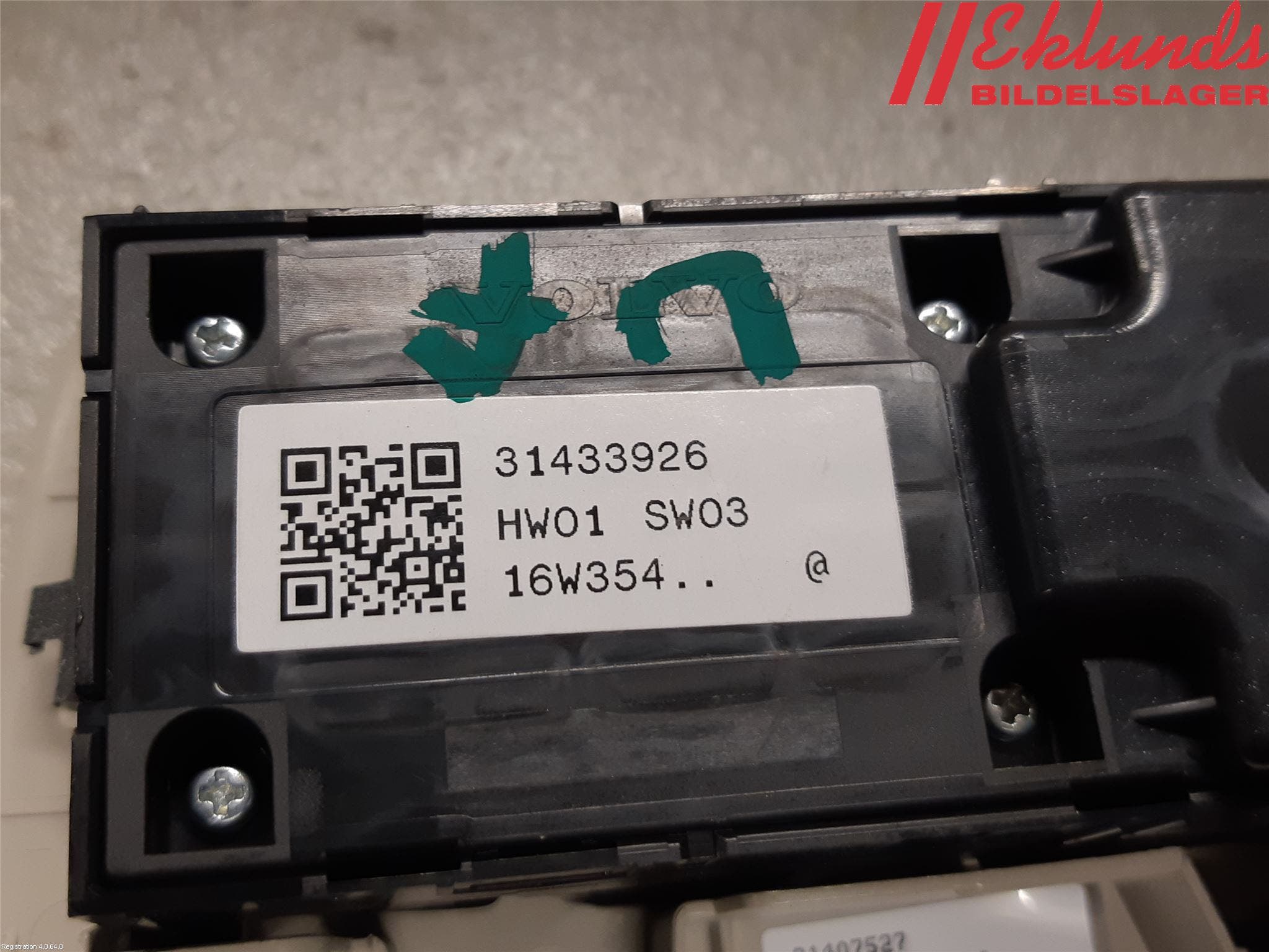 Volvo S90 17->> Strömställare Elhiss