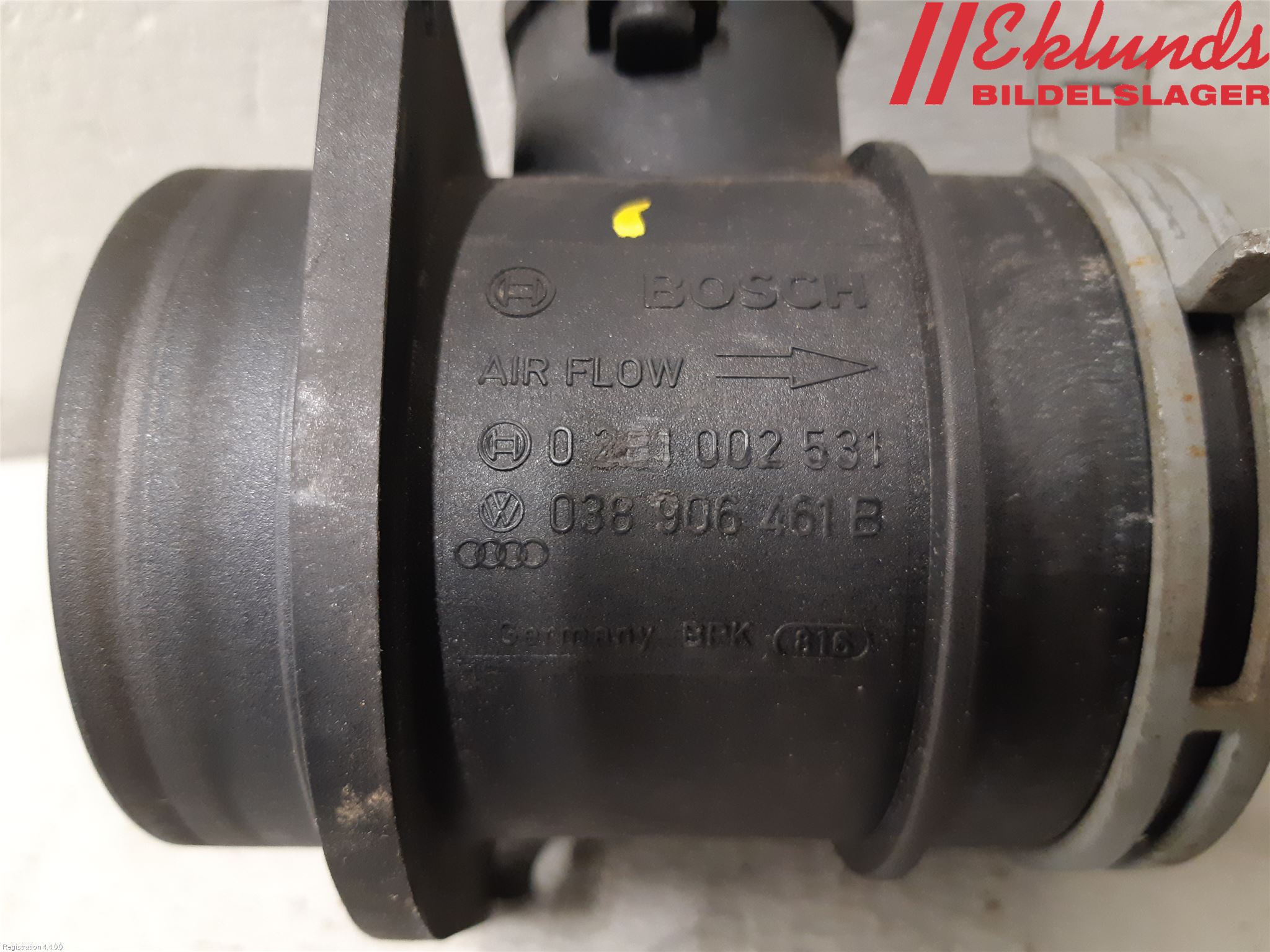 Volkswagen VW CADDY      04-10 Injluftmassamätare