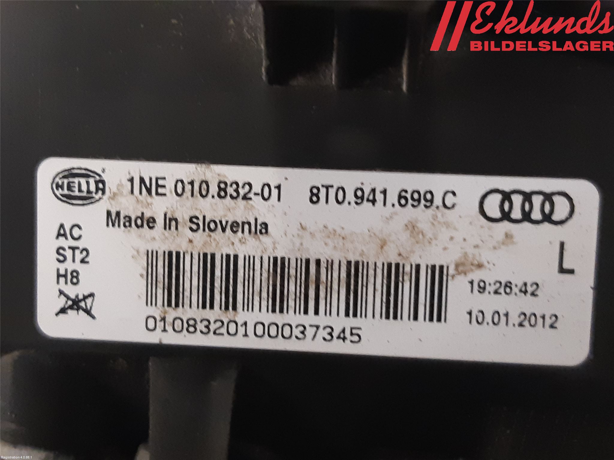 Audi A5 07-16 Dimljus-Varselljus Fram