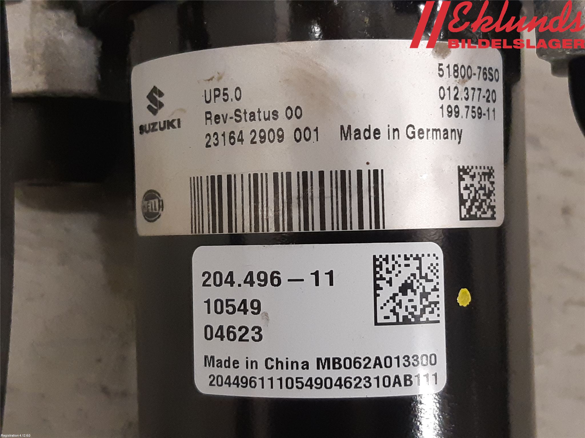 Suzuki VITARA 15- Vakuumpump