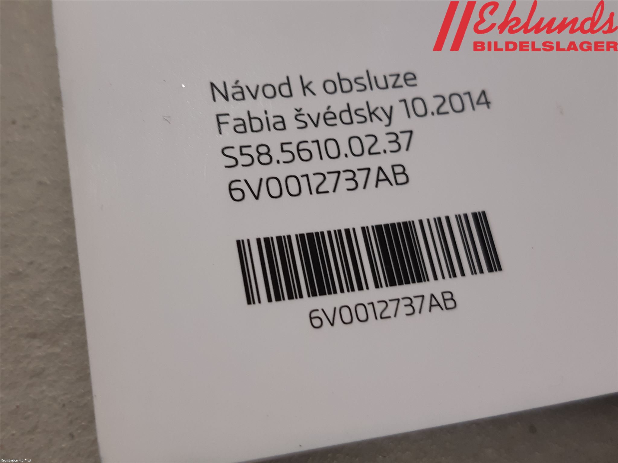 Skoda FABIA 15-21 Instruktionsbok