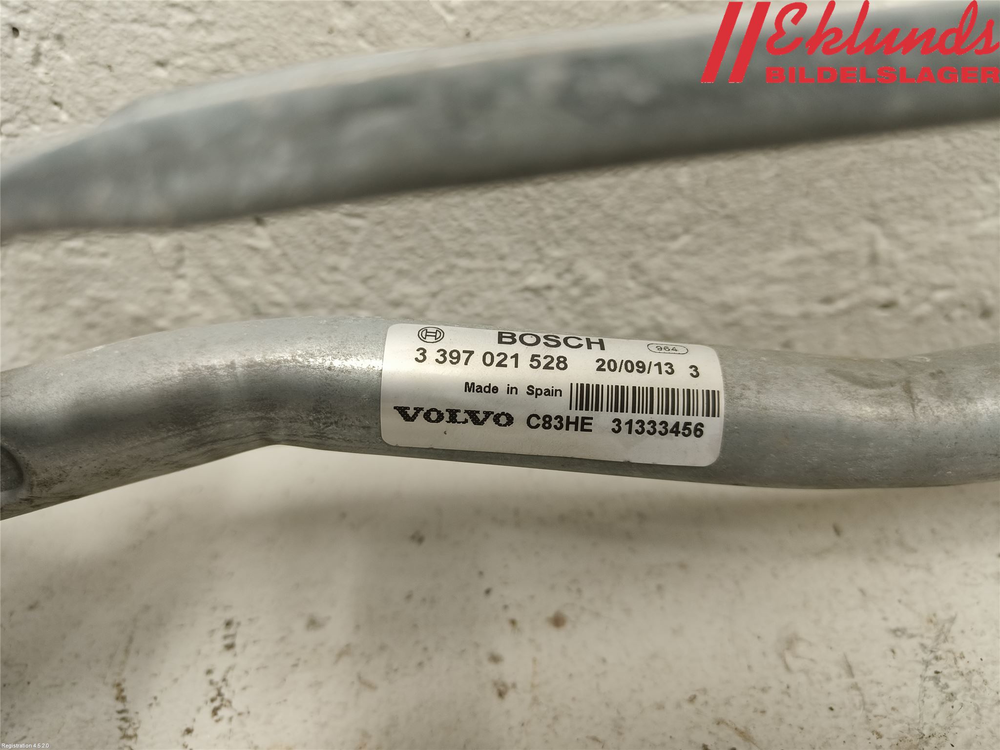 Volvo V70 14-16 Torkarmekanism Vindruta