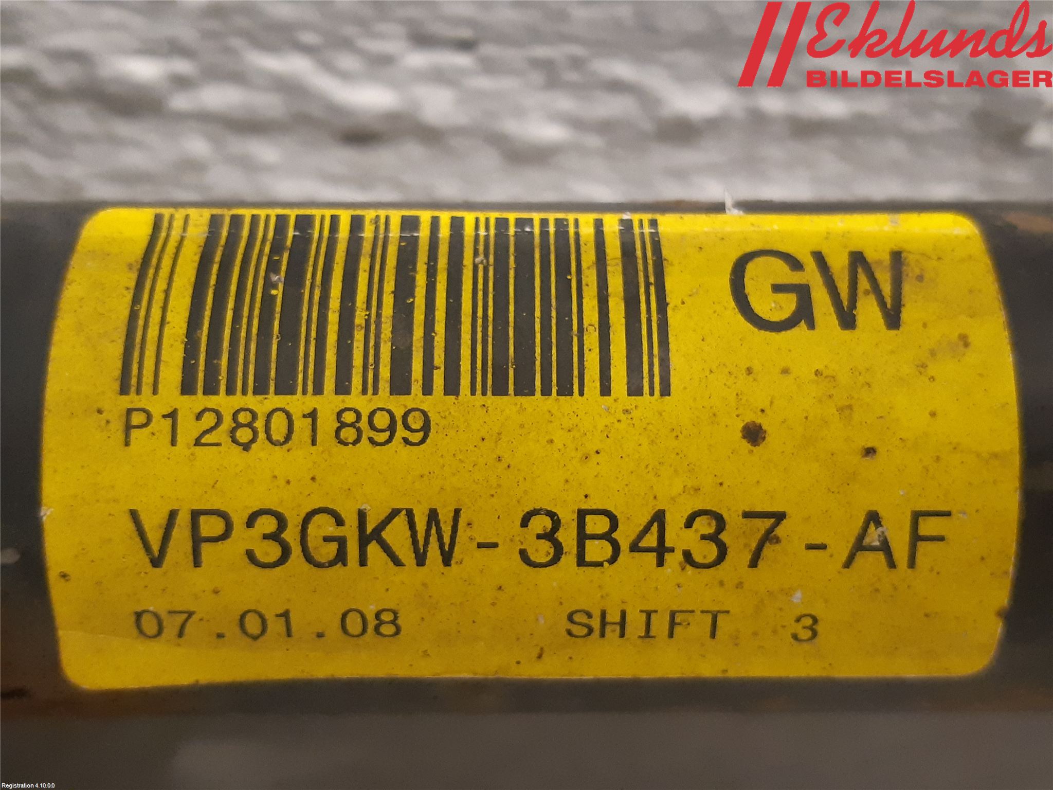 Saab 9-3 VER2/VER3 08-15 Drivaxel Fram Vänster